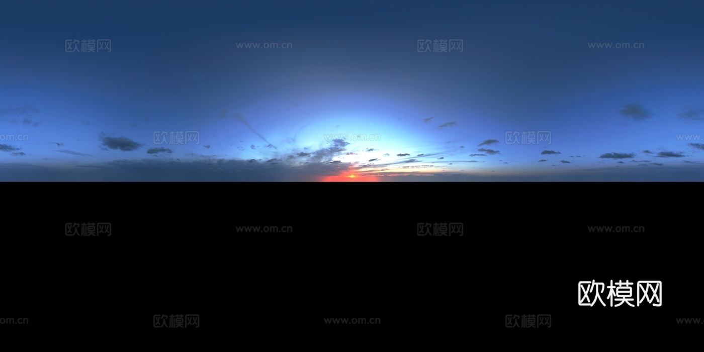 天空日出日落黎明黄昏蓝天白云HDR下载