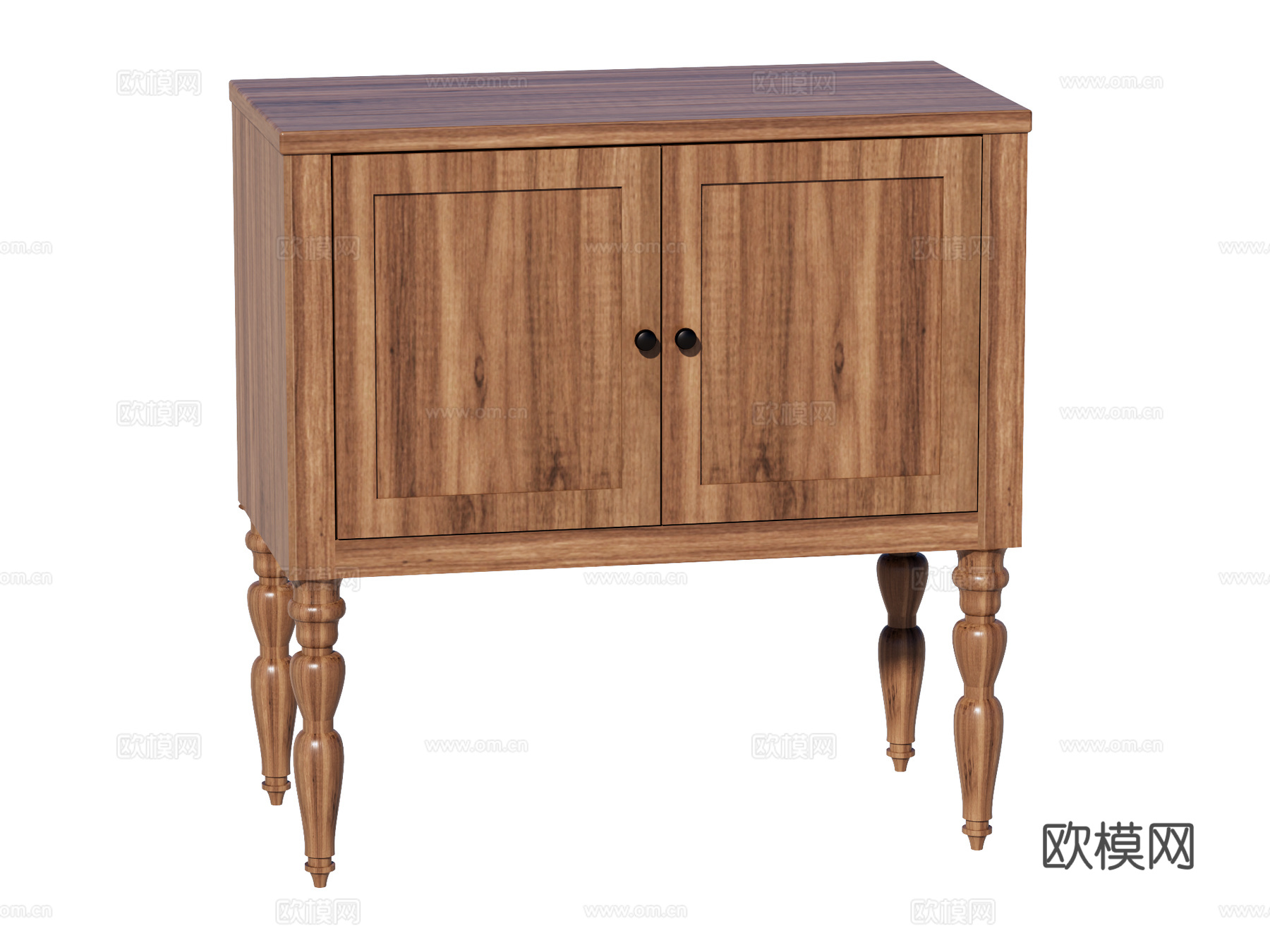 中古边柜装饰柜储物柜su模型