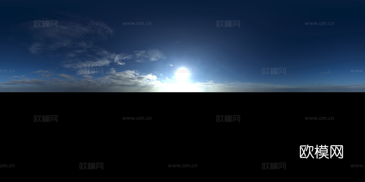 天空日出日落黎明黄昏蓝天白云HDR