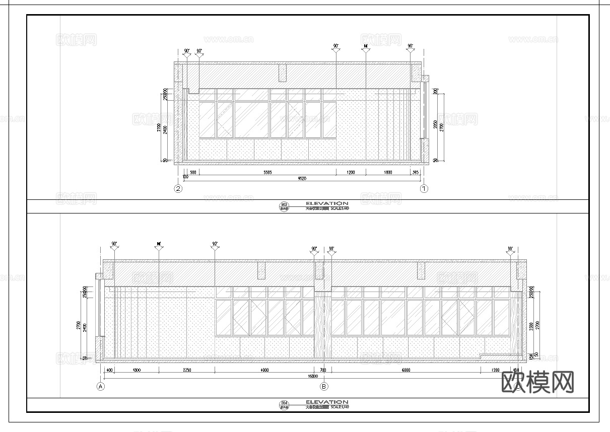 办公室报告厅 会议室 最新全套施工图 效果图合集cad施工图