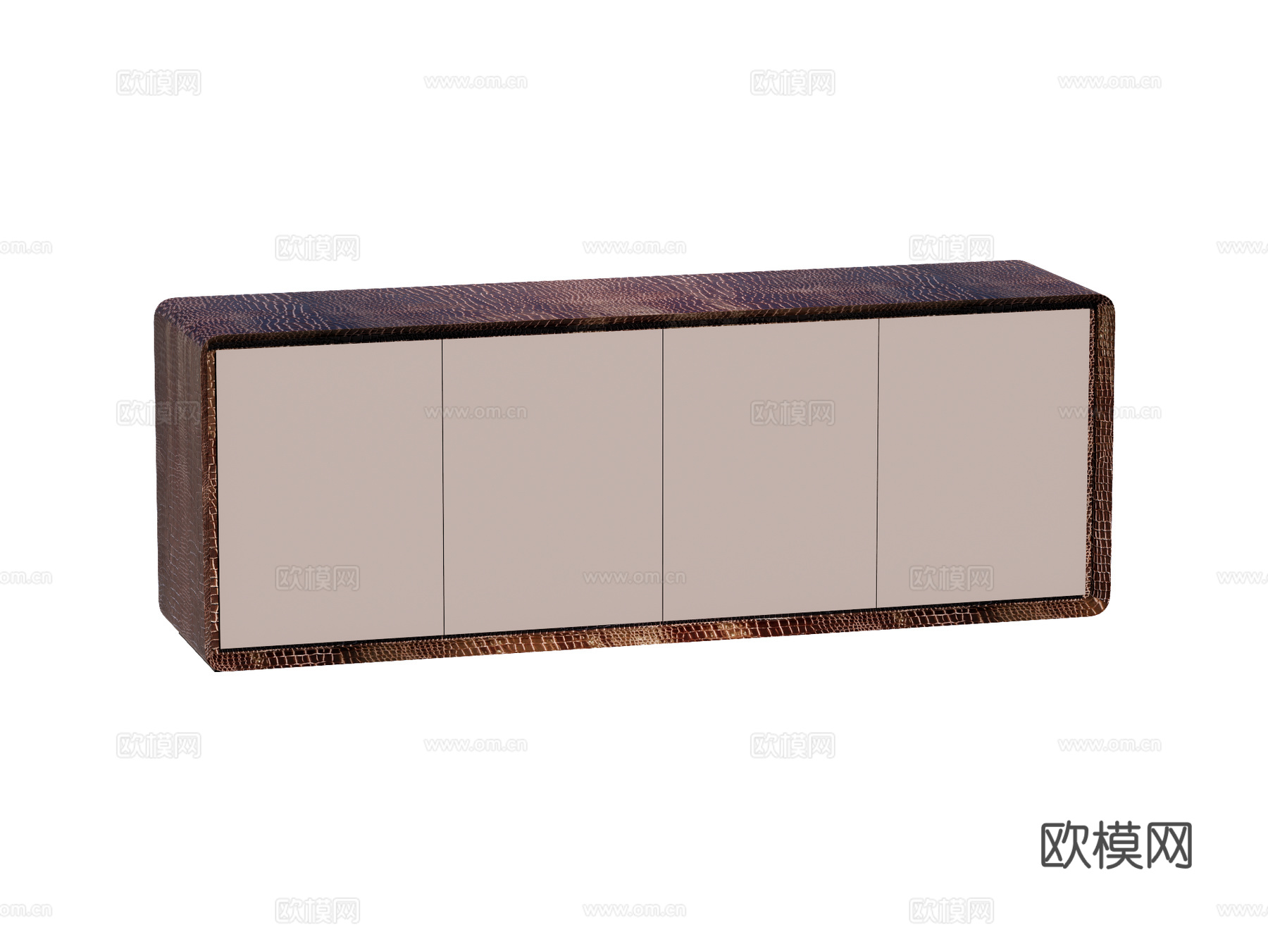 现代边柜装饰柜储物柜电视柜su模型