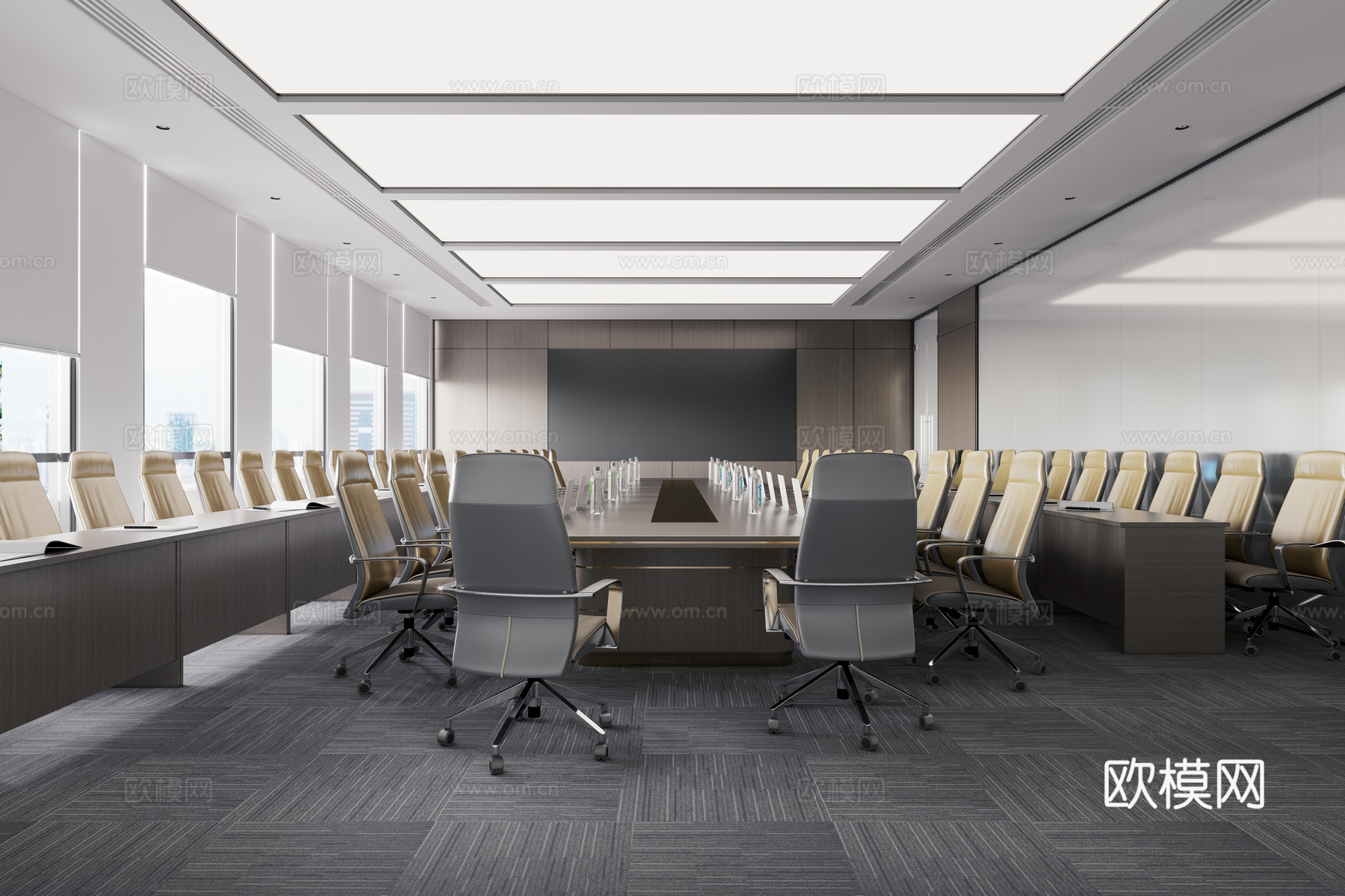 办公楼 最新全套施工图 效果图合集cad施工图