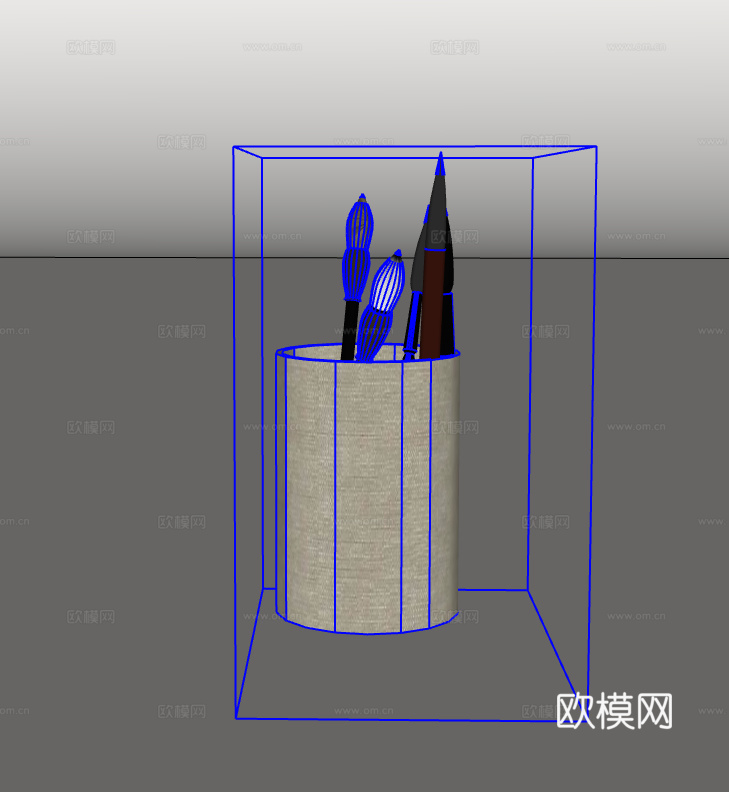 茶具摆件su模型