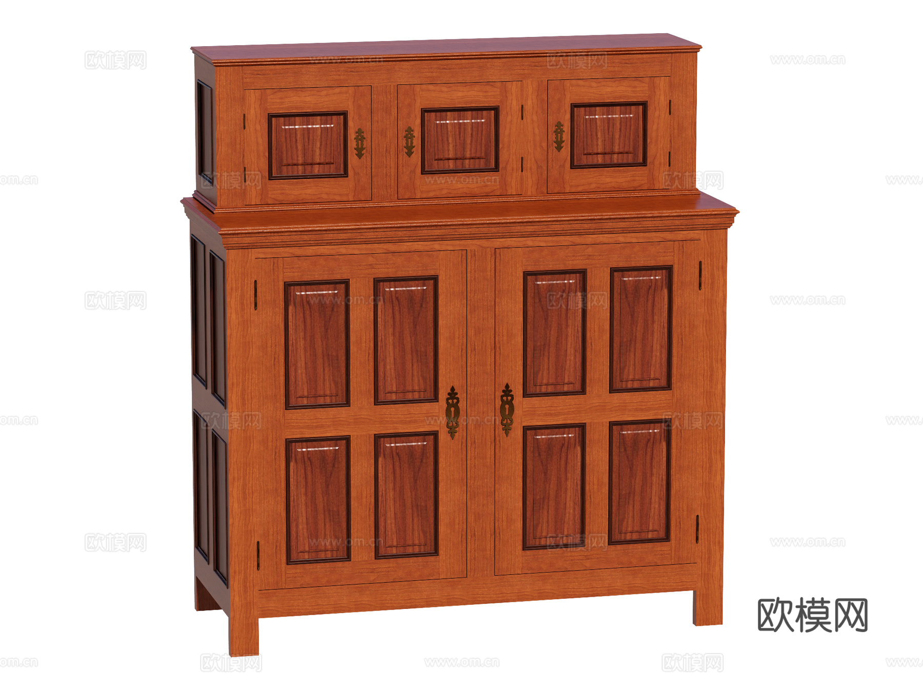中古边柜装饰柜储物柜su模型