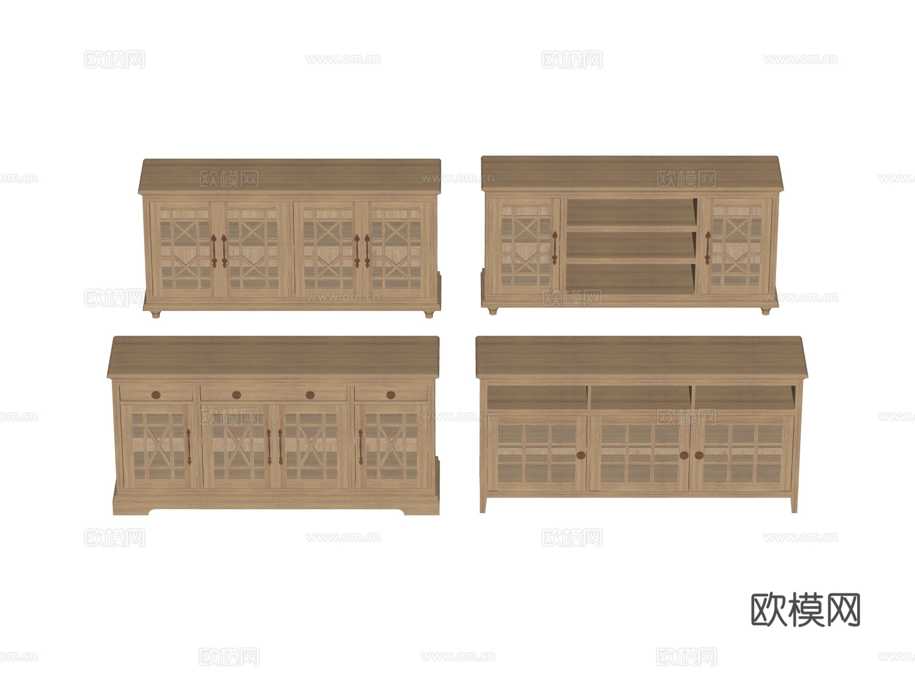 电视柜装饰柜储物柜su模型