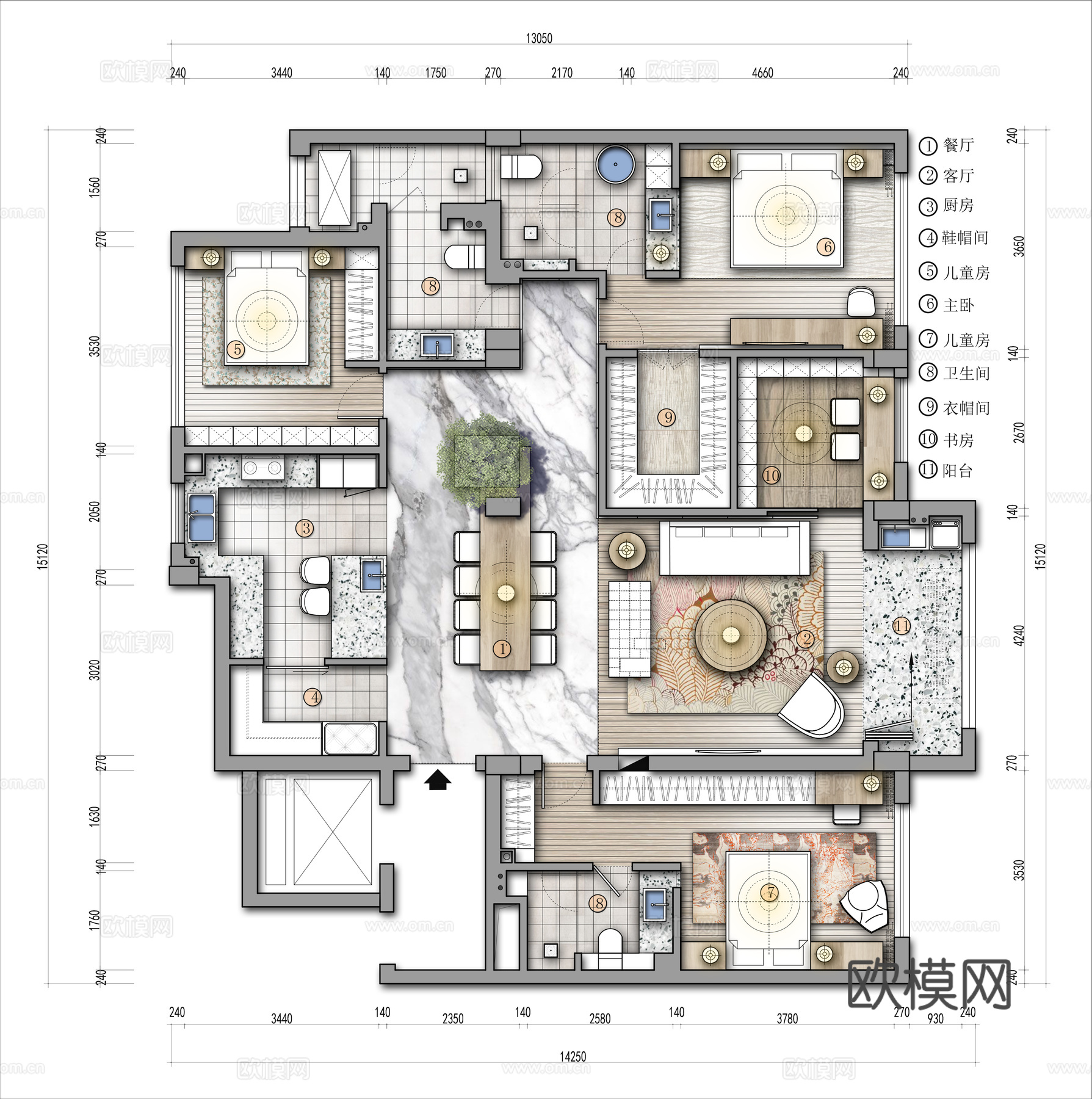 家装平面图cadcad施工图