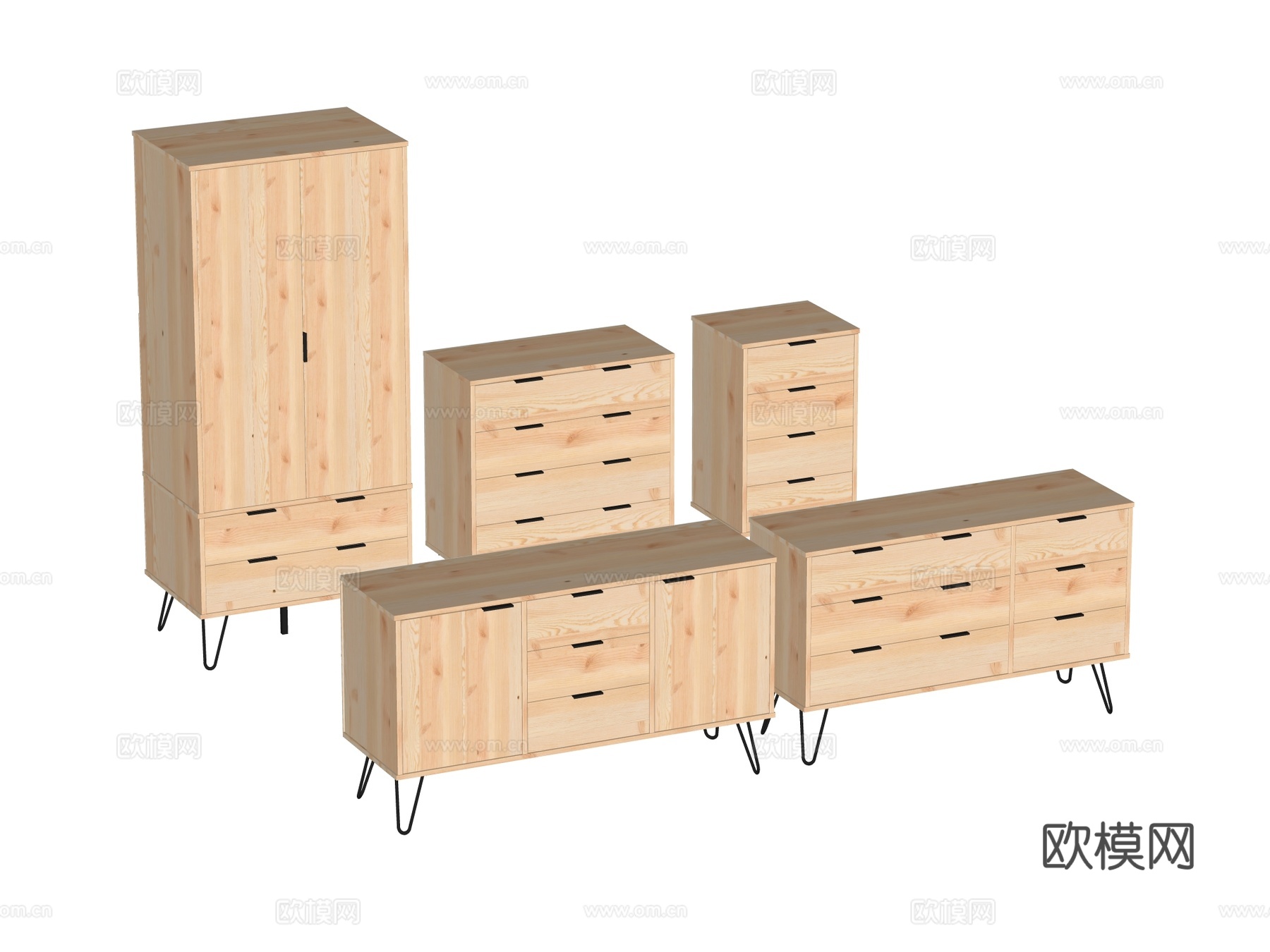 边柜斗柜储物柜su模型