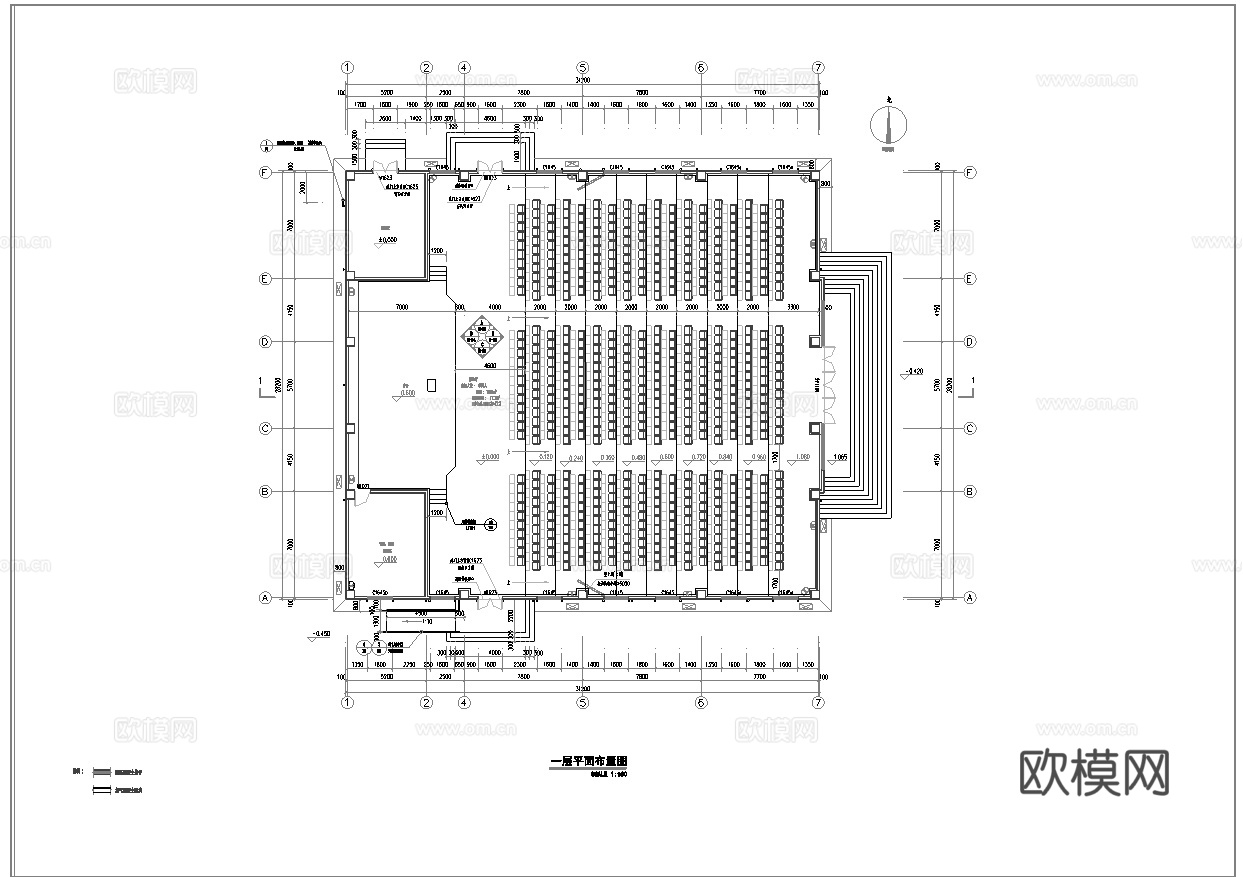 办公室报告厅 最新全套施工图 效果图合集cad施工图