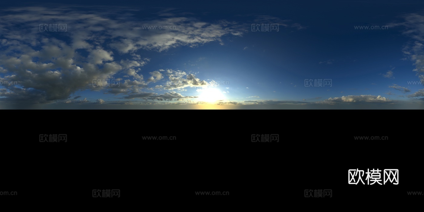 天空日出日落黎明黄昏蓝天白云HDR下载