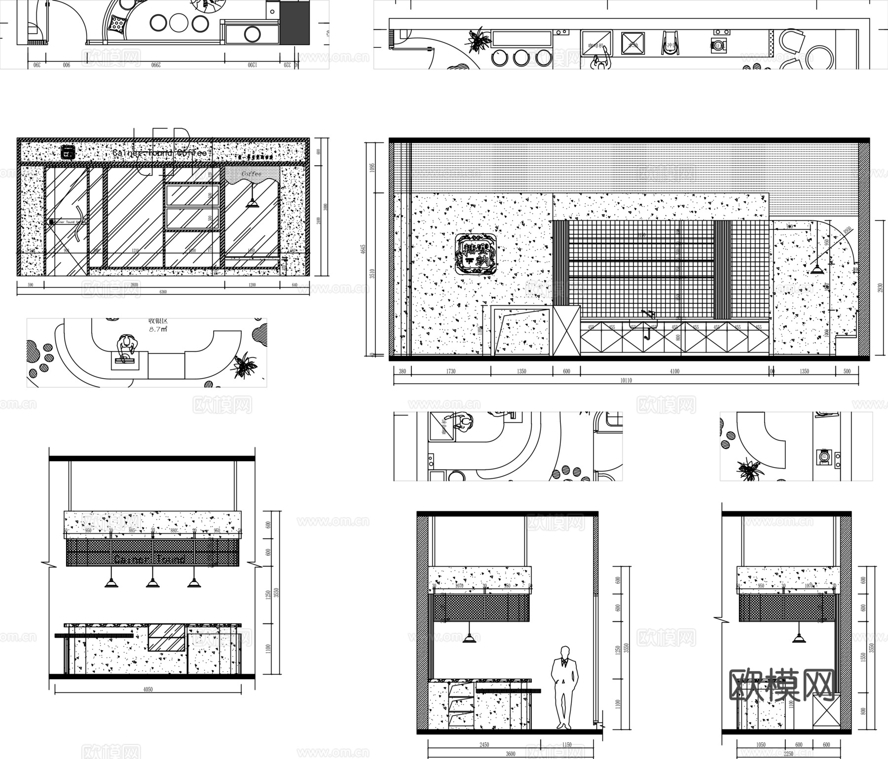 室内猫狗店装修设计方案施工图平面布置图cad施工图cad施工图