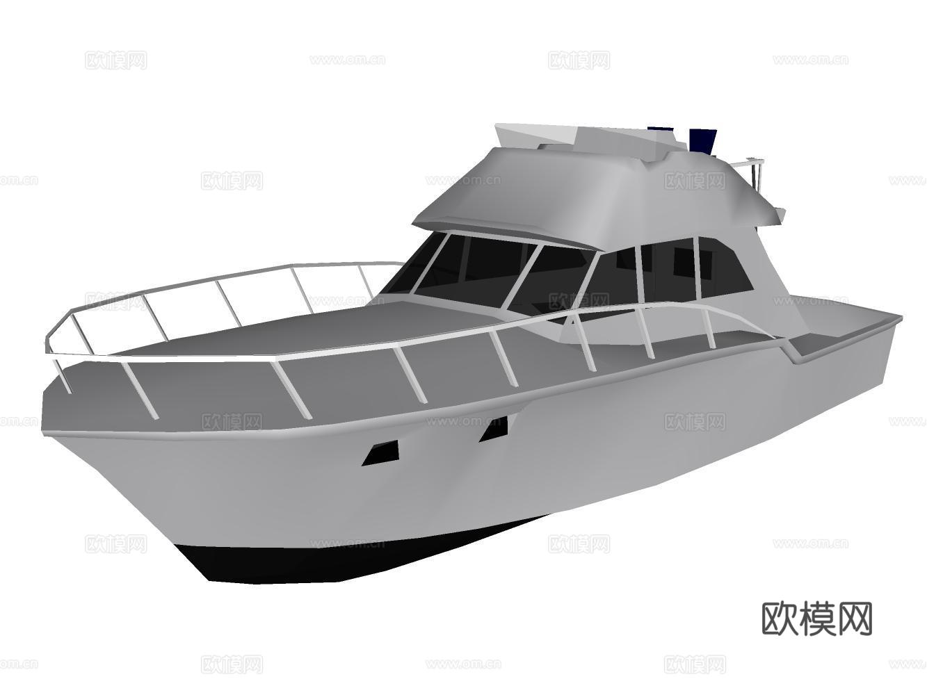 游艇su模型