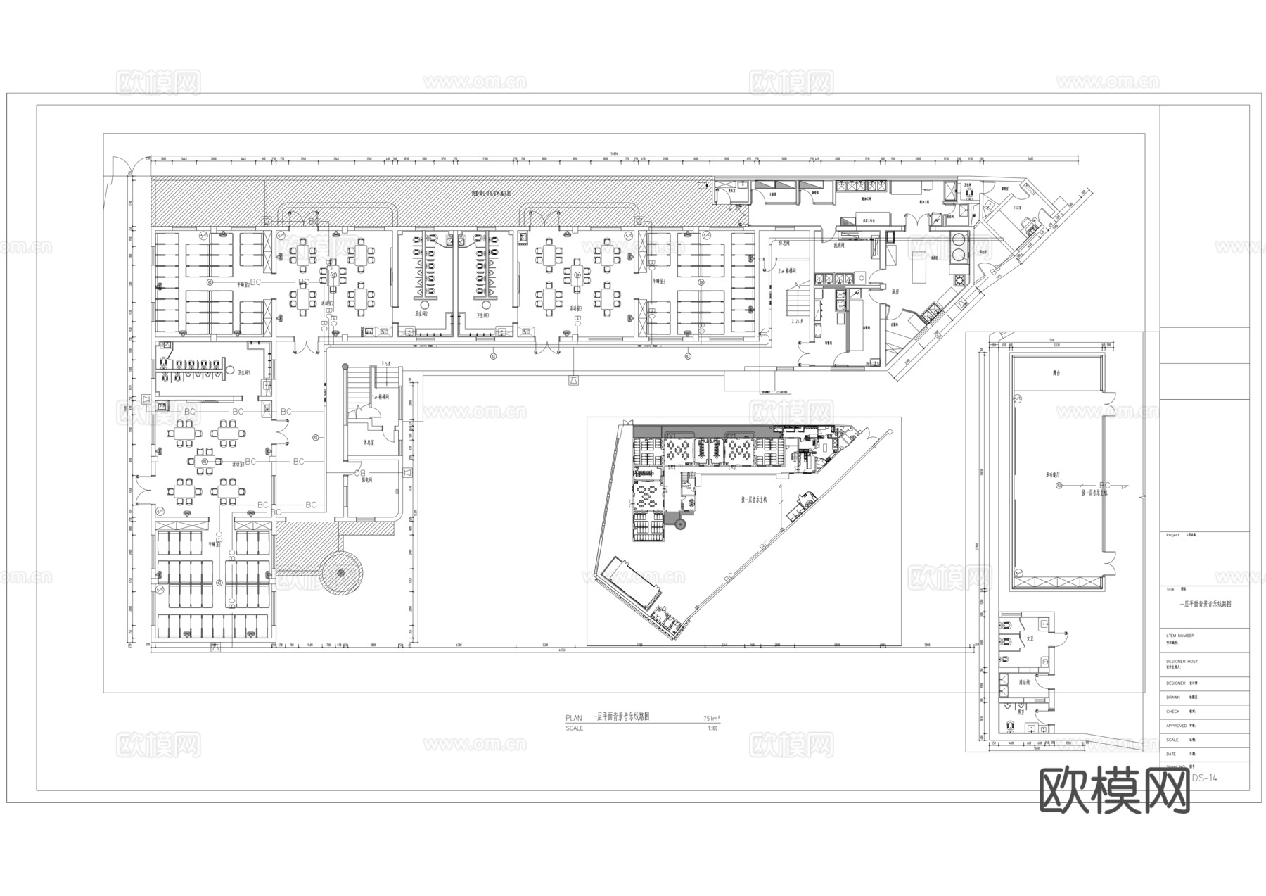 北街幼儿园水电系统图cad施工图