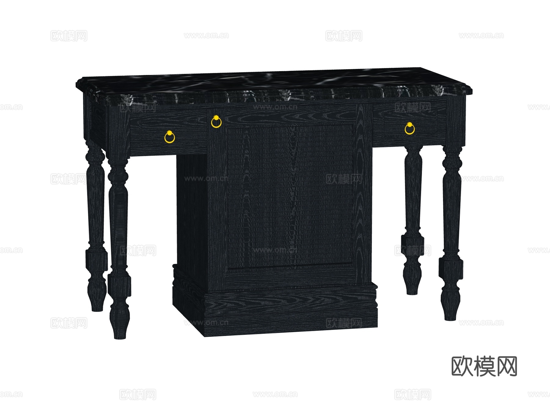 欧式边柜装饰柜储物柜su模型