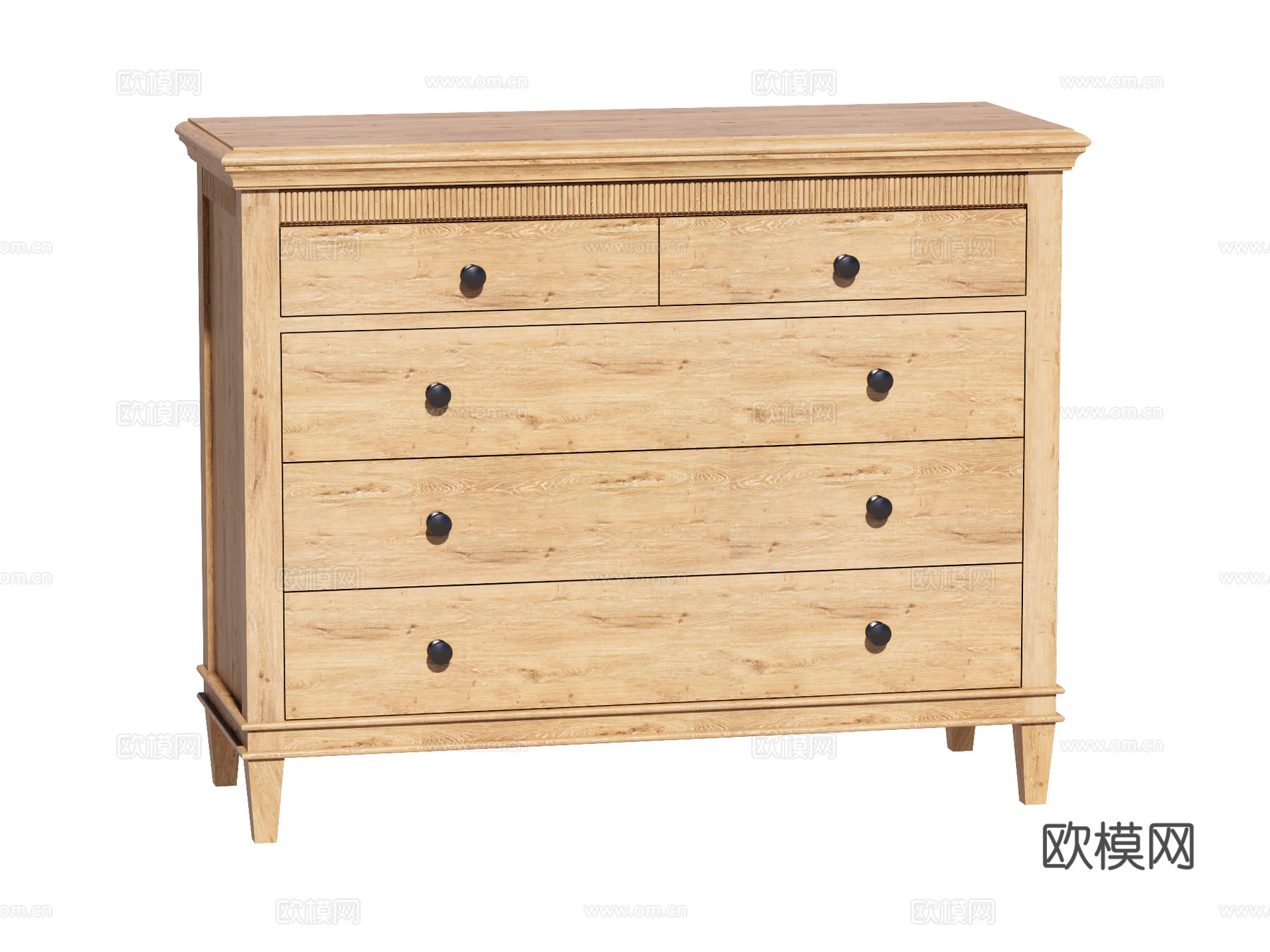 中古边柜装饰柜储物柜su模型