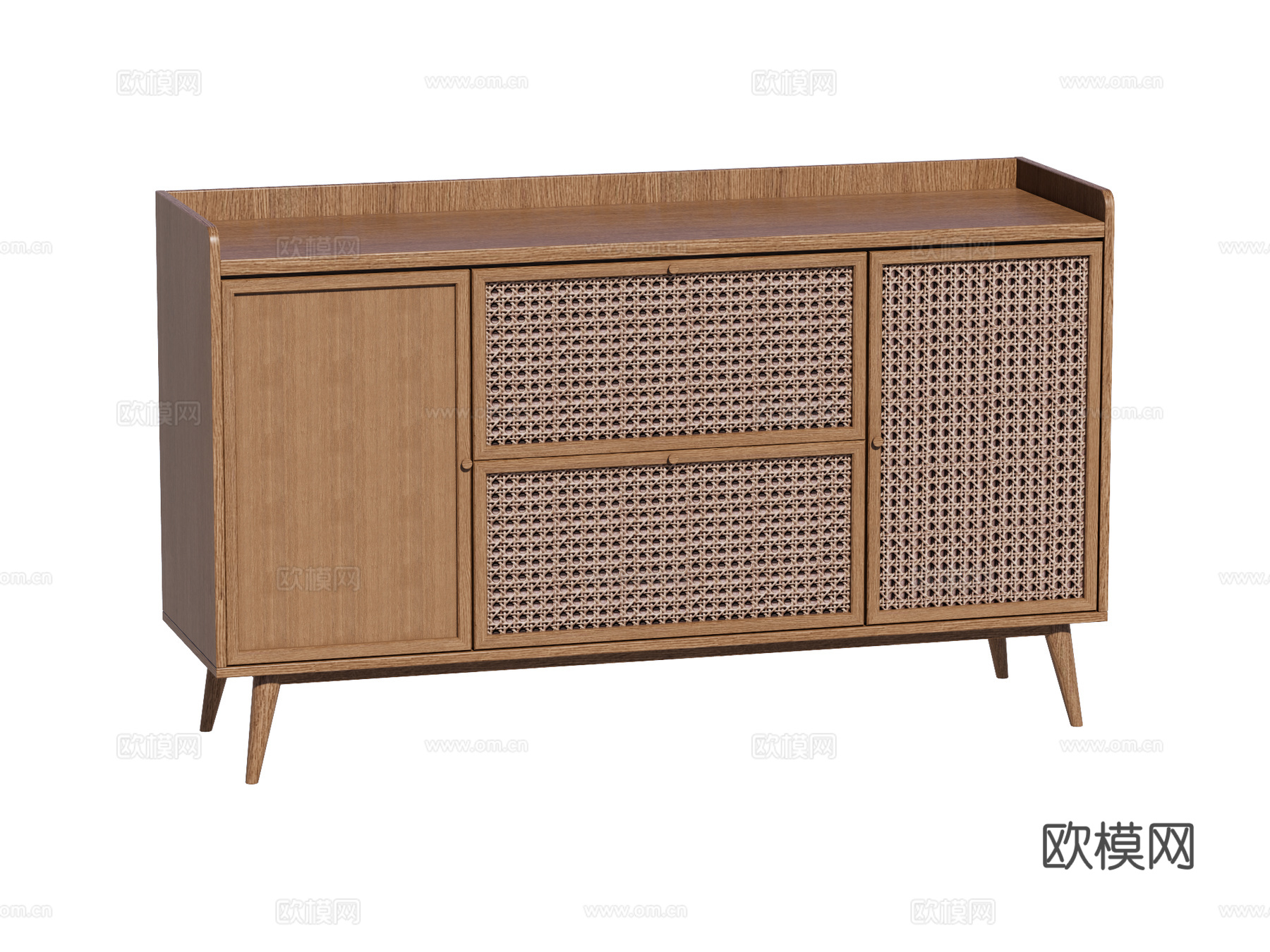 中古边柜装饰柜储物柜su模型