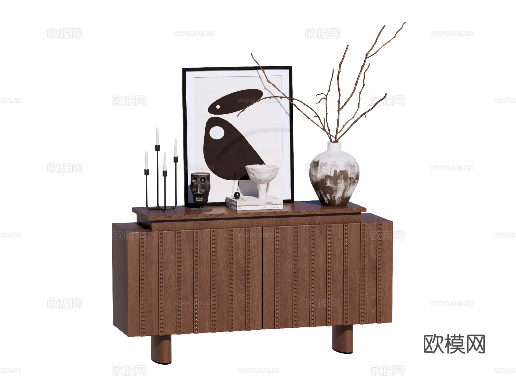 边柜斗柜电视柜装饰柜su模型