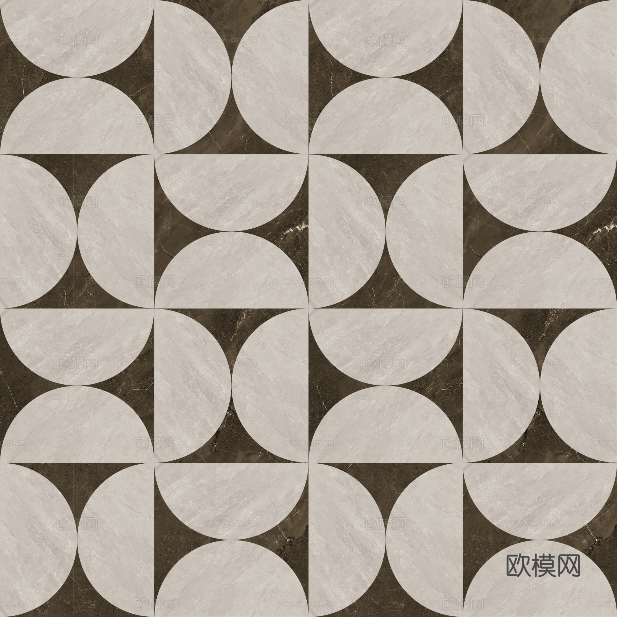 无缝大理石拼花