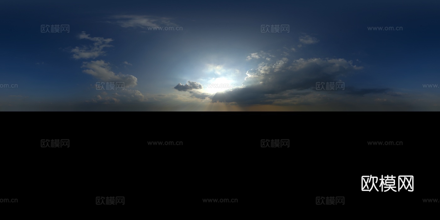 天空日出日落黎明黄昏蓝天白云HDR下载