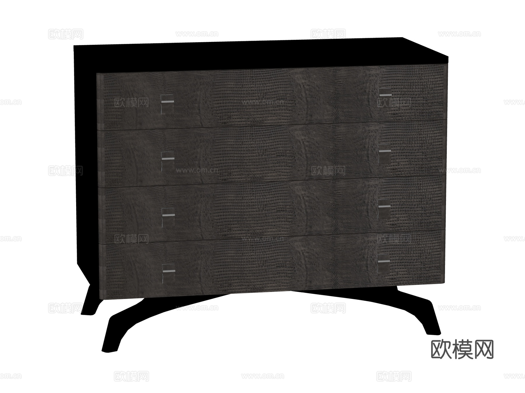 现代边柜装饰柜储物柜su模型