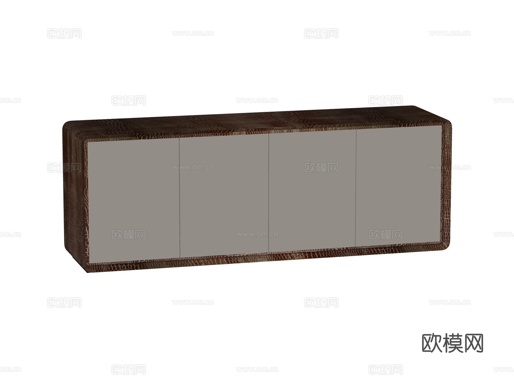 现代边柜装饰柜储物柜电视柜su模型