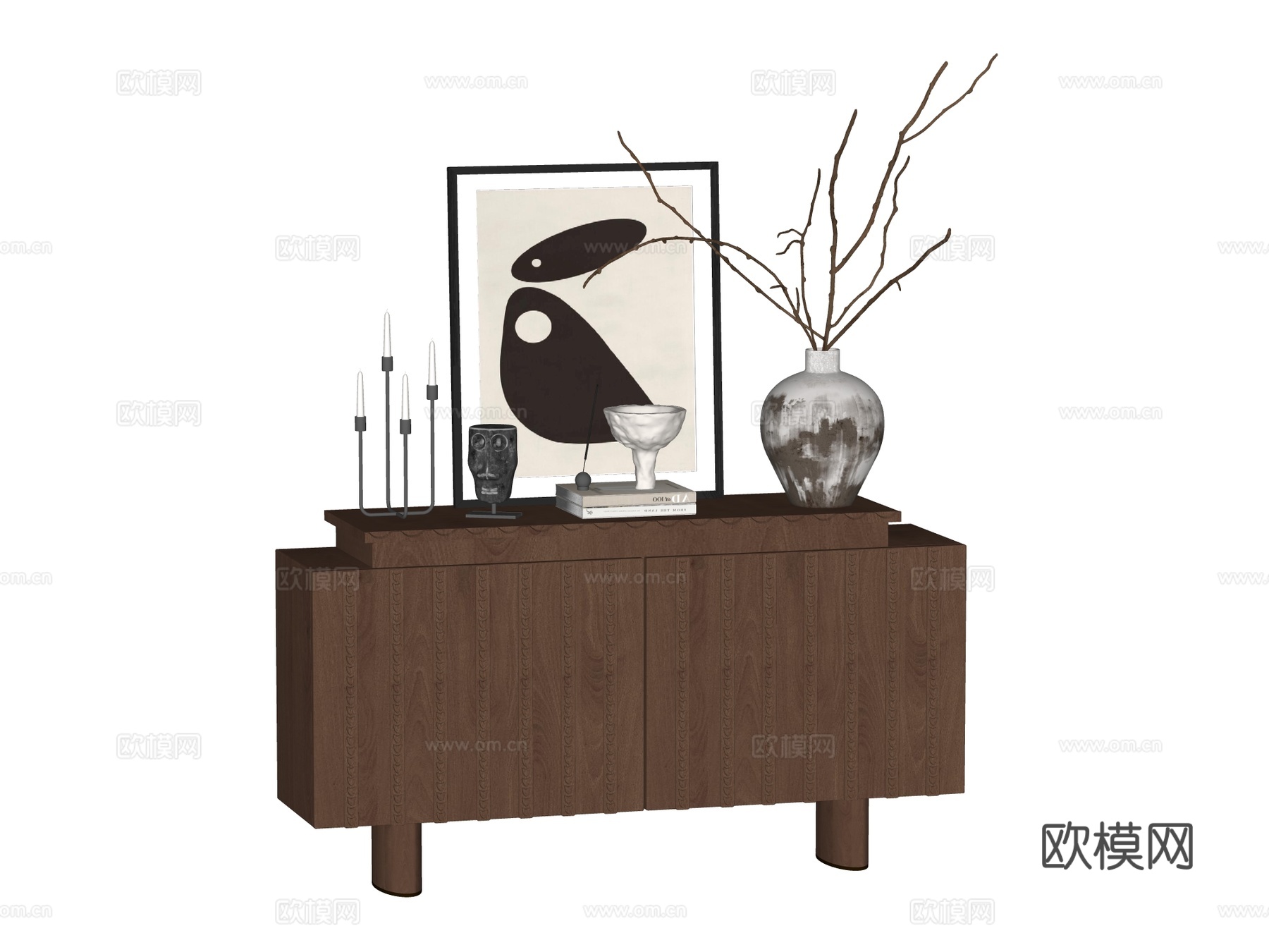 边柜斗柜电视柜装饰柜su模型