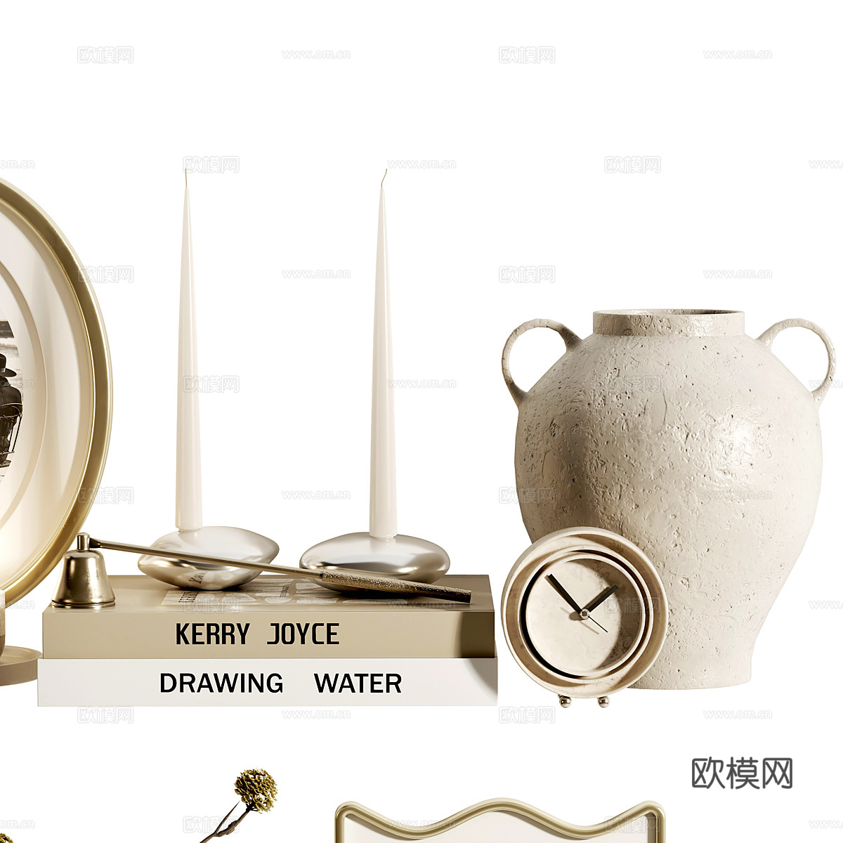 现代奶油风饰品摆件组合3d模型下载（渲染图4）