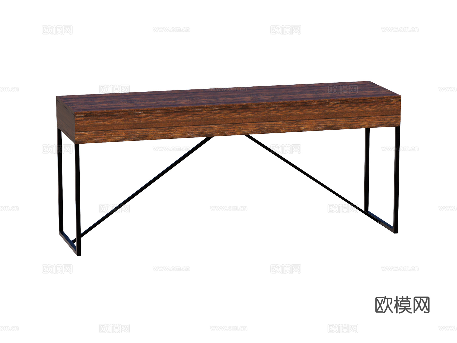 现代端景台案台条案su模型