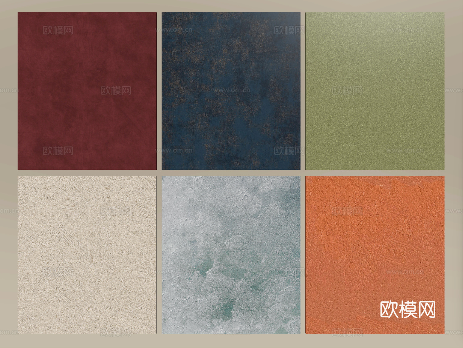 现代涂料 艺术漆 微水泥墙面 真石漆 肌理漆su模型