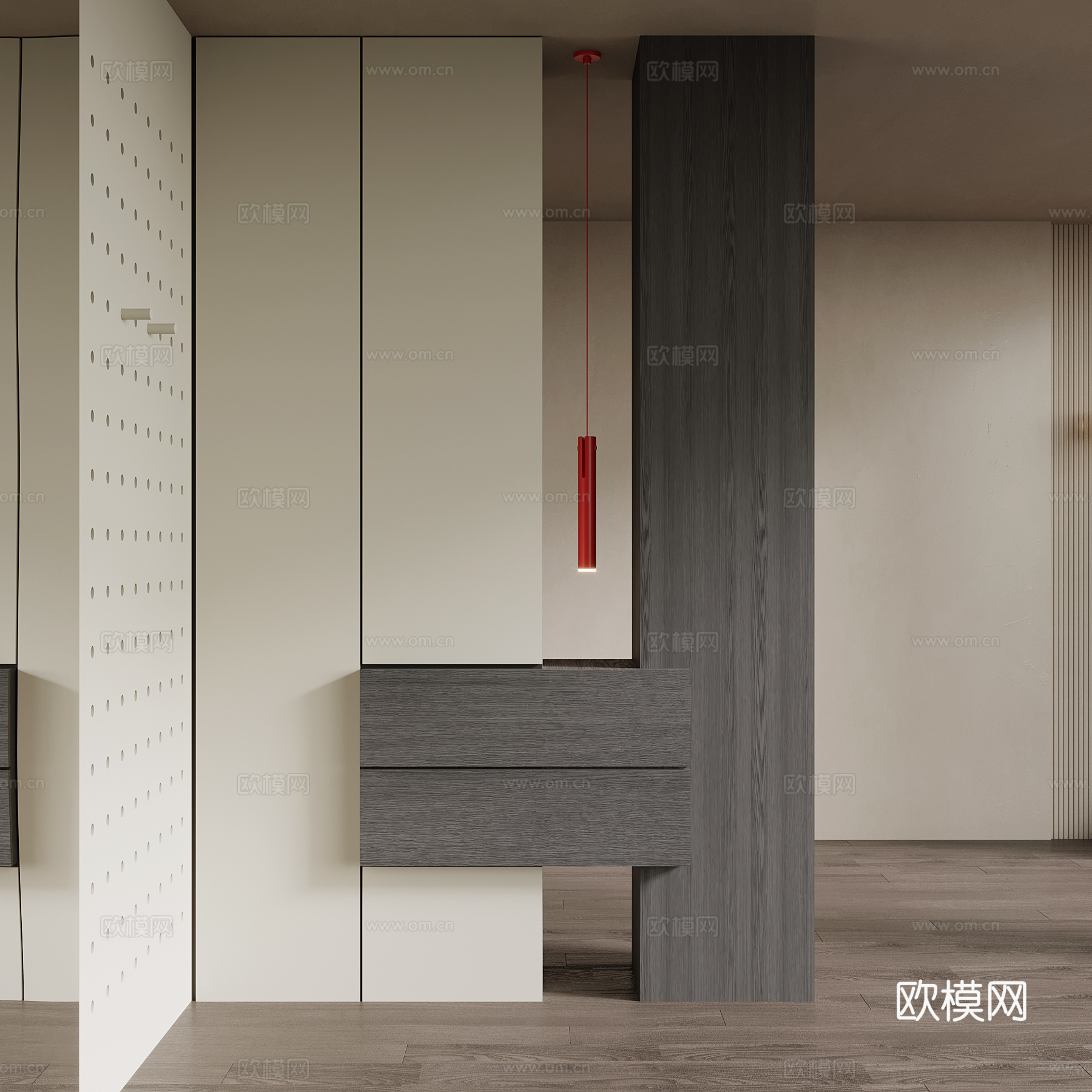 现代玄关su模型