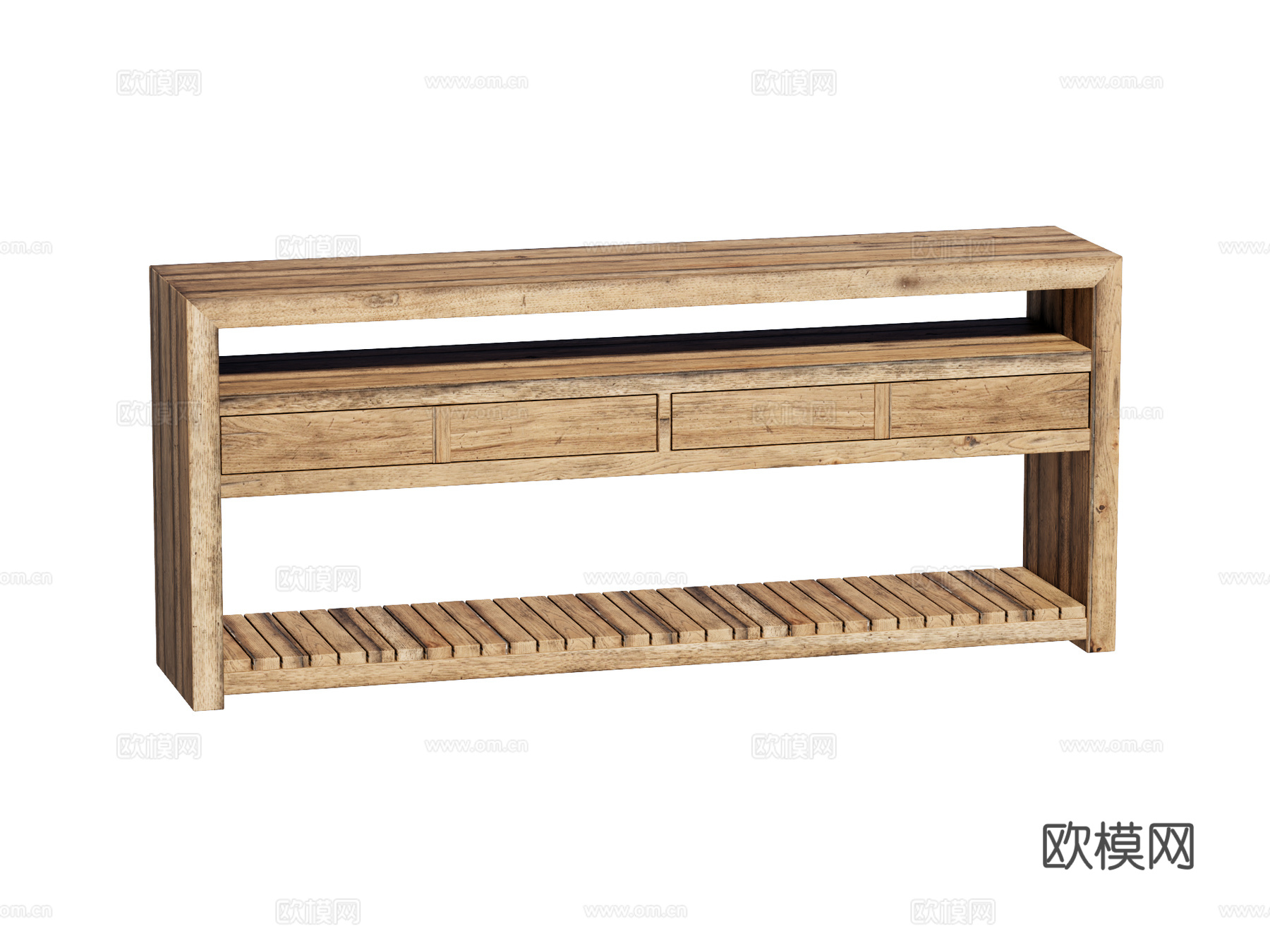 复古端景台案台条案su模型