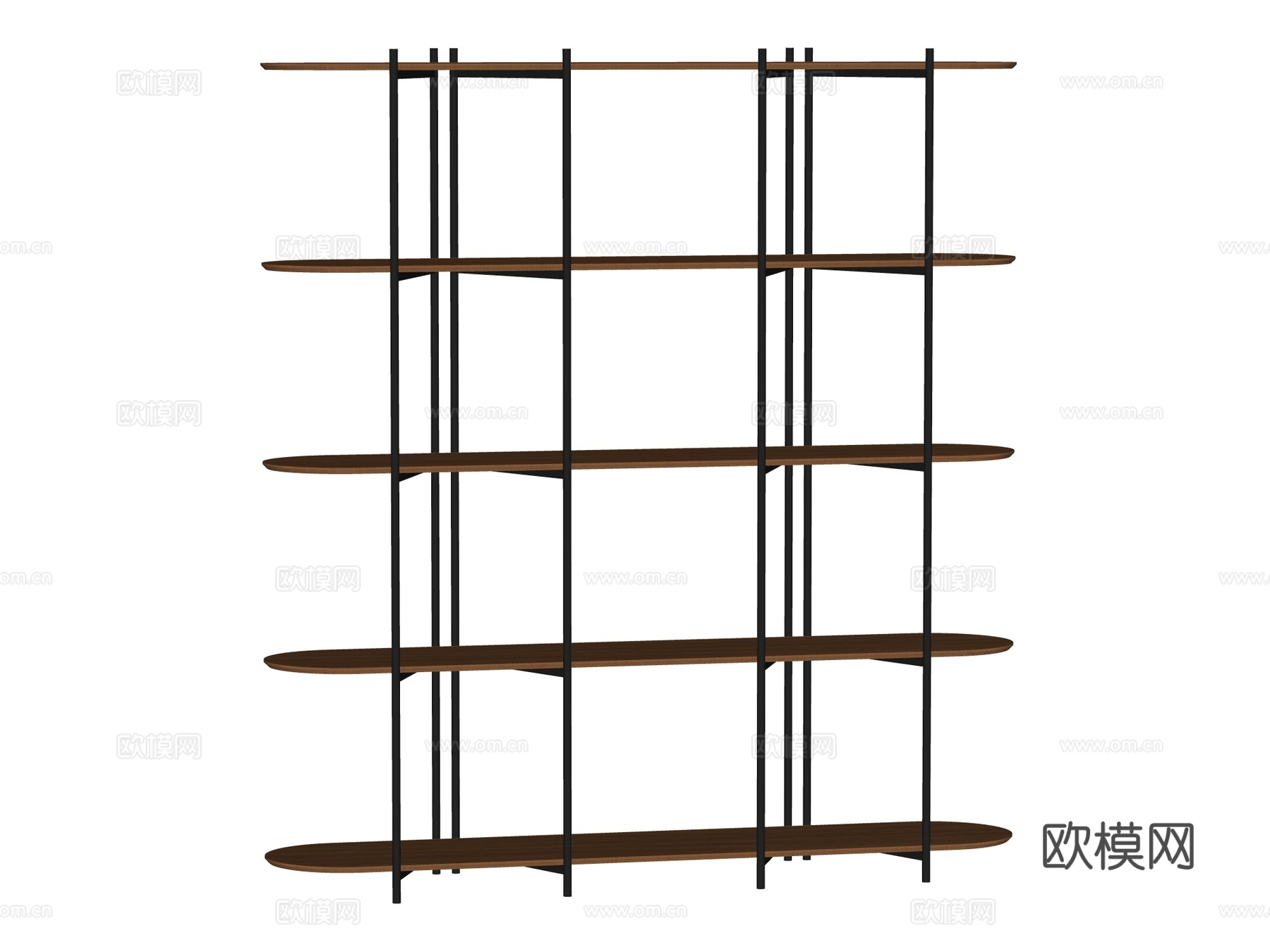 现代置物架装饰架su模型