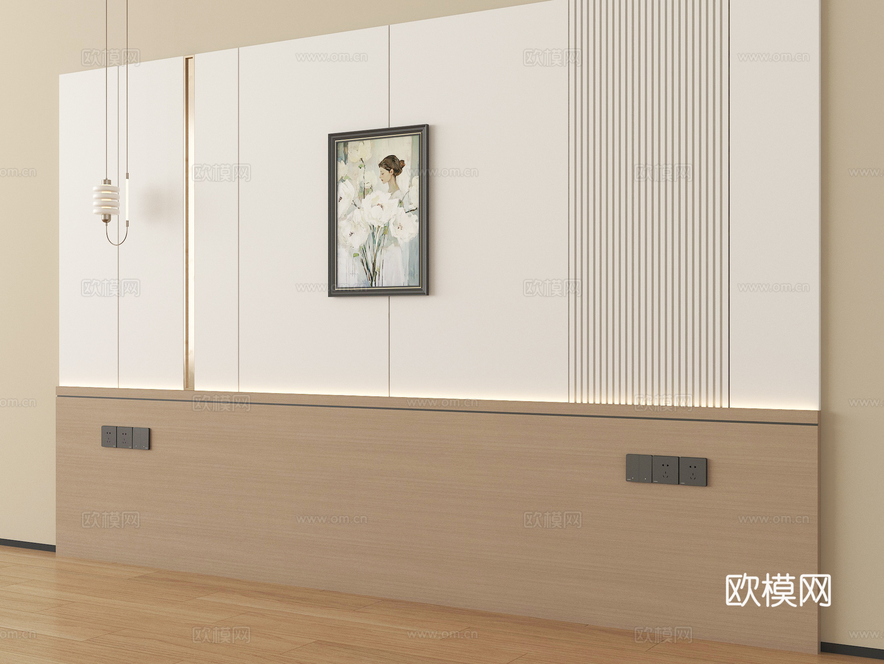 现代背景墙 电视背景墙 沙发背景墙3d模型下载