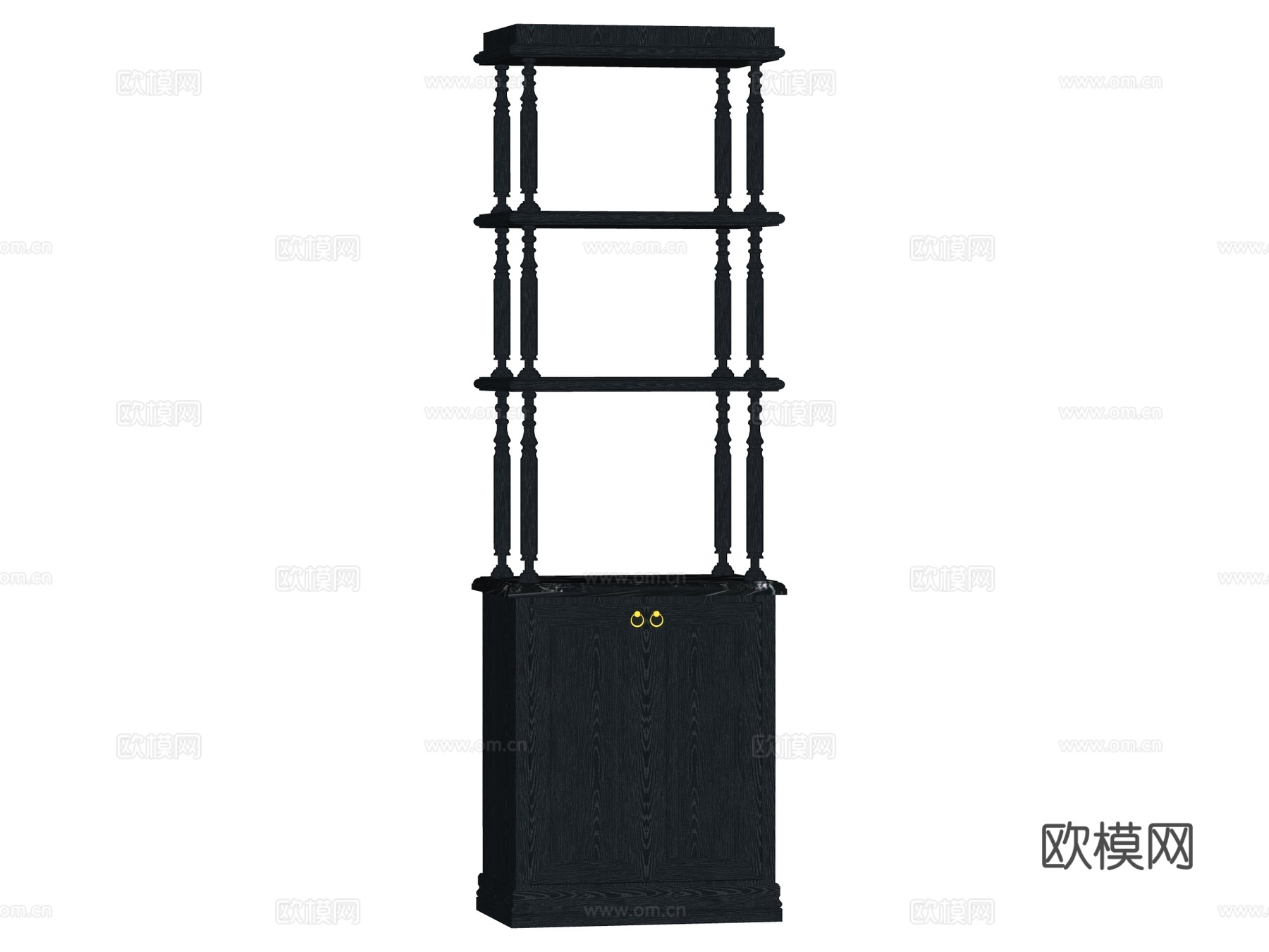 欧式置物架装饰架su模型