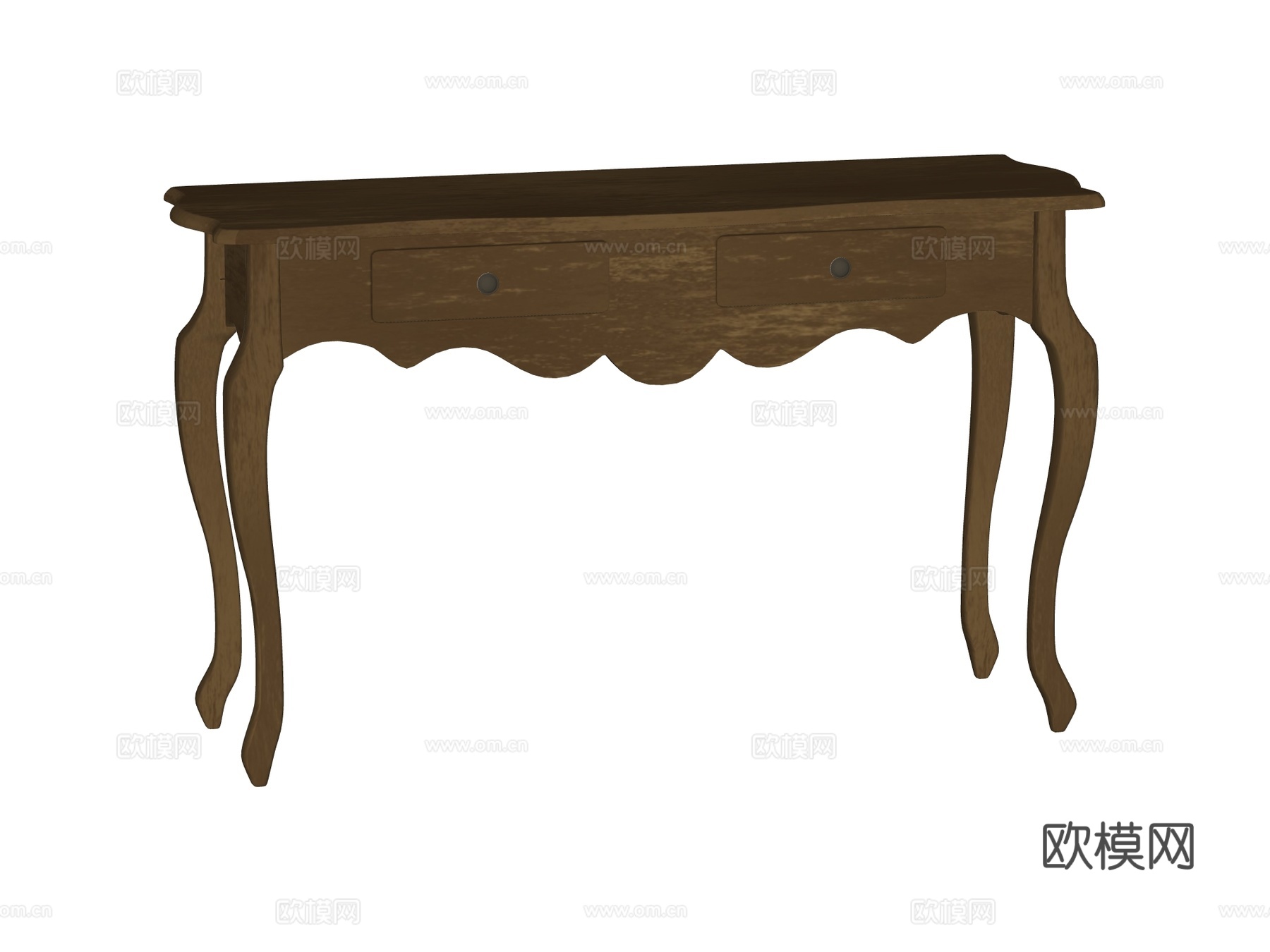 欧式复古端景台案台条案su模型