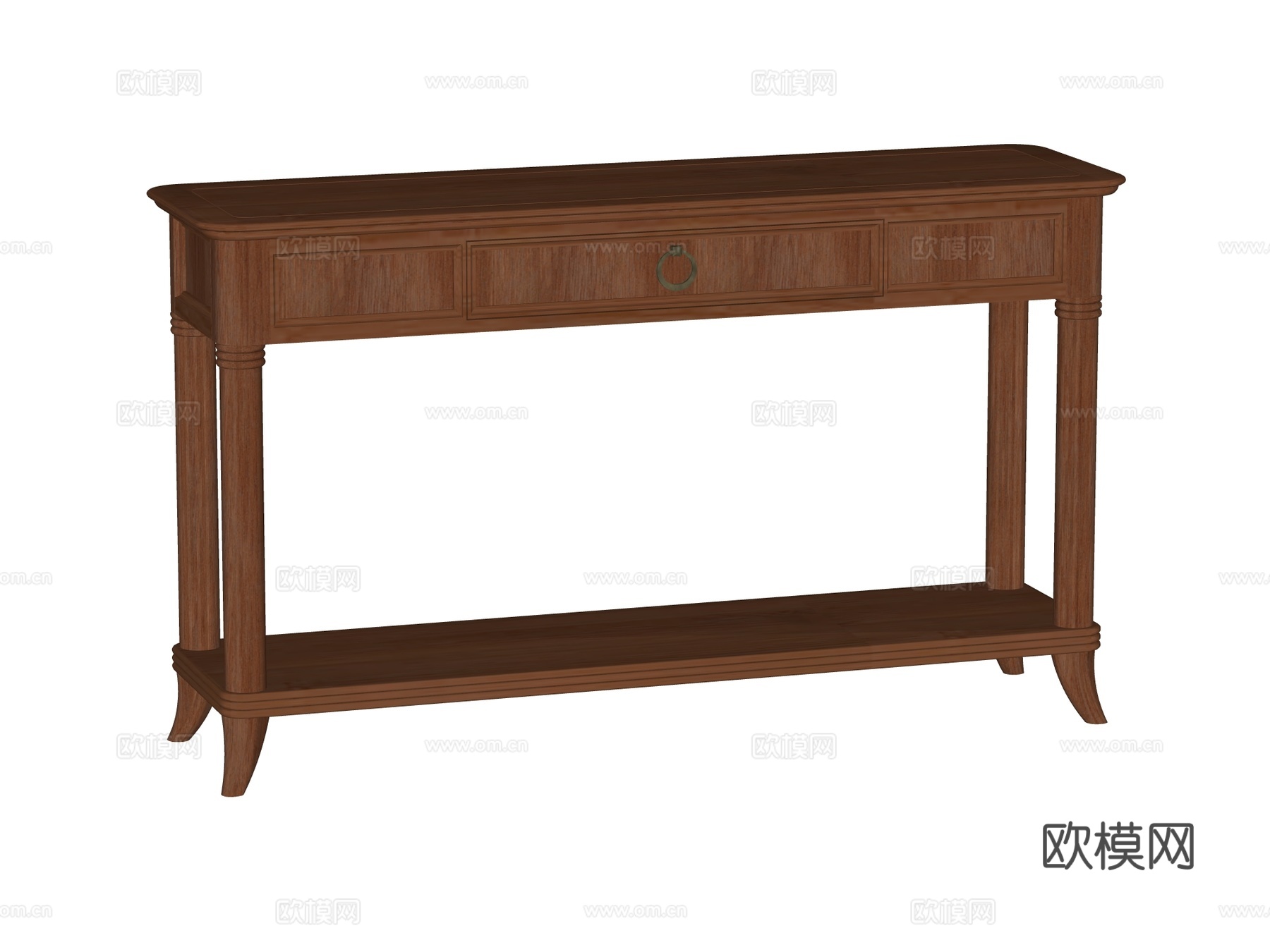 中古端景台案台条案su模型