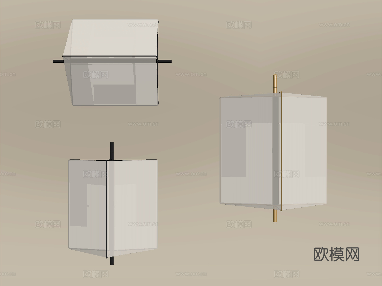 中古侘寂壁灯 金属壁灯 客厅灯 小壁灯su模型su模型