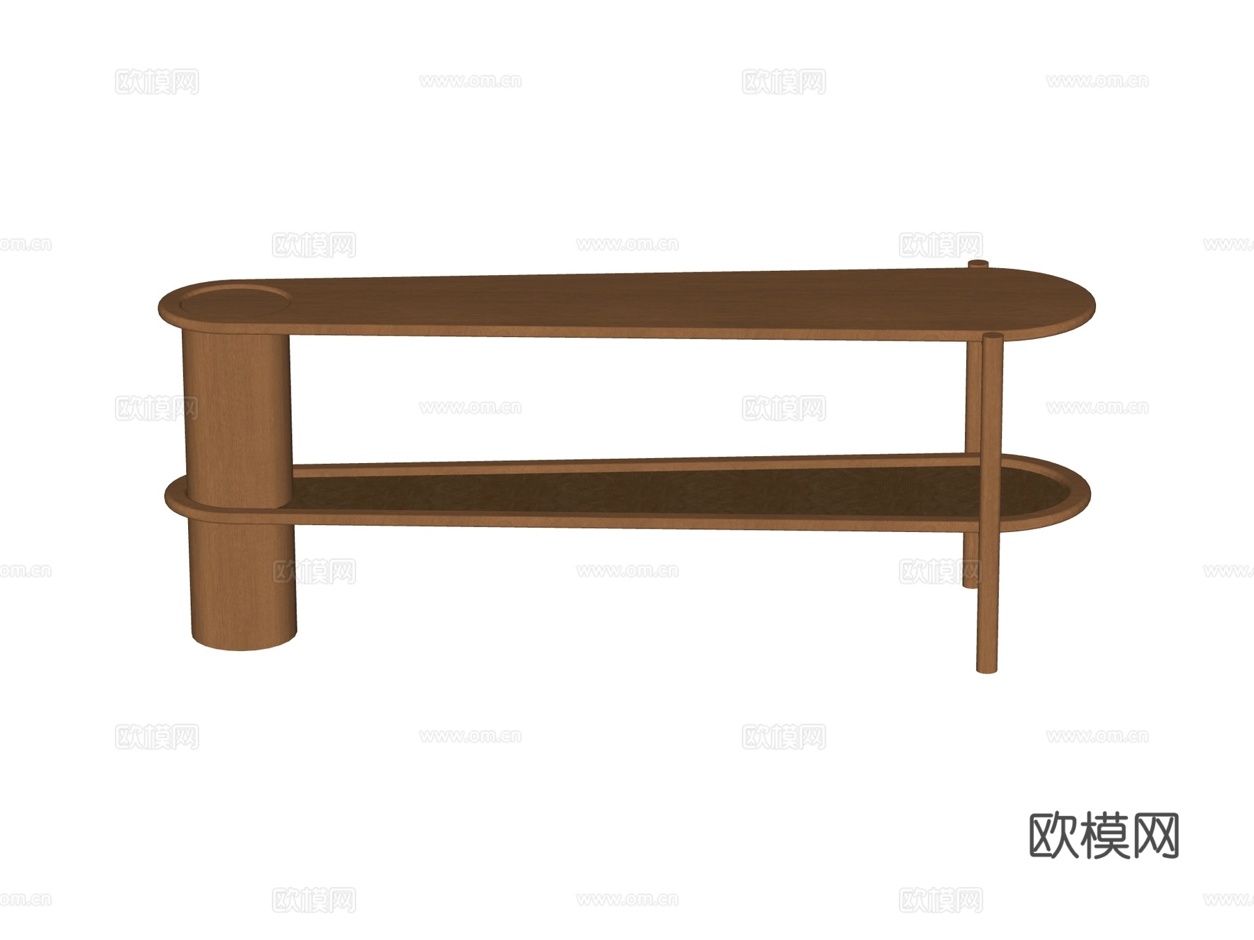 现代端景台案台条案su模型