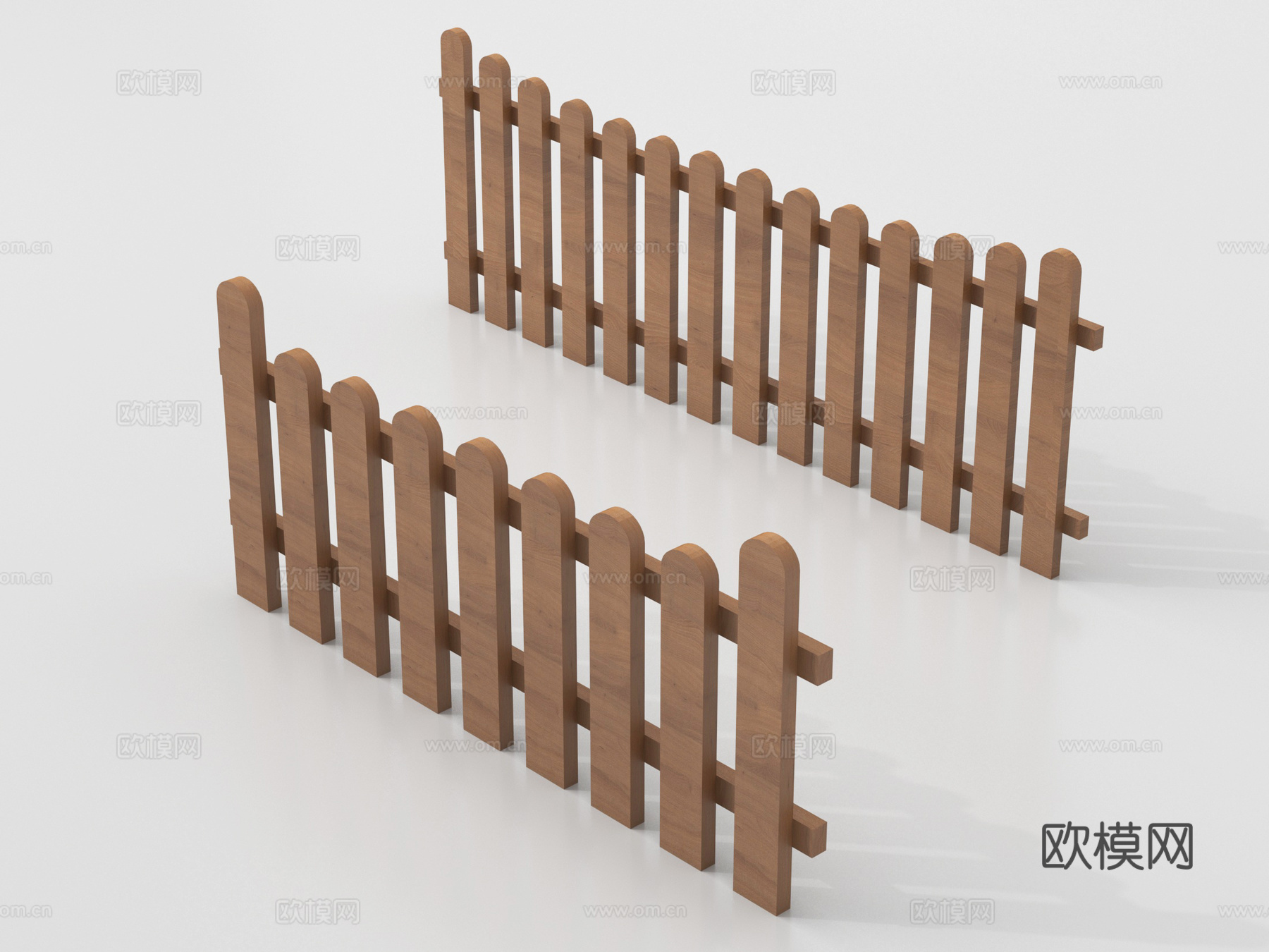 新中式栅栏 护栏栏杆 围栏防护栏su模型