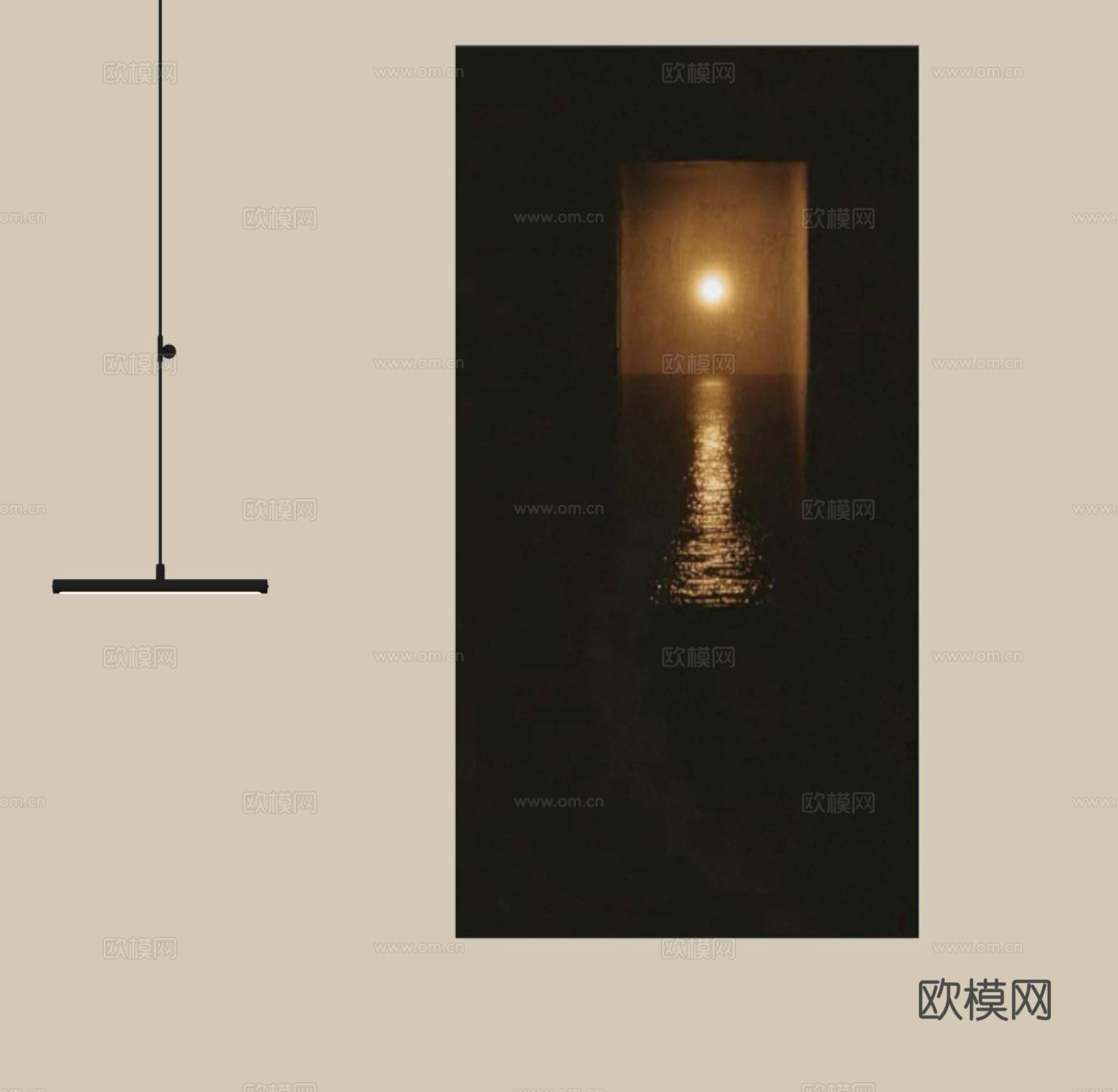 现代装饰画su模型