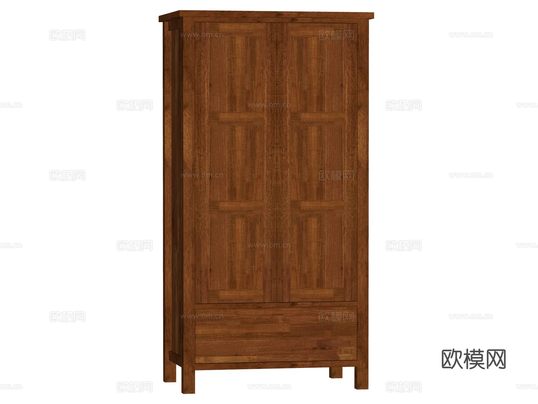 复古中古欧式边柜斗柜装饰柜储物柜su模型