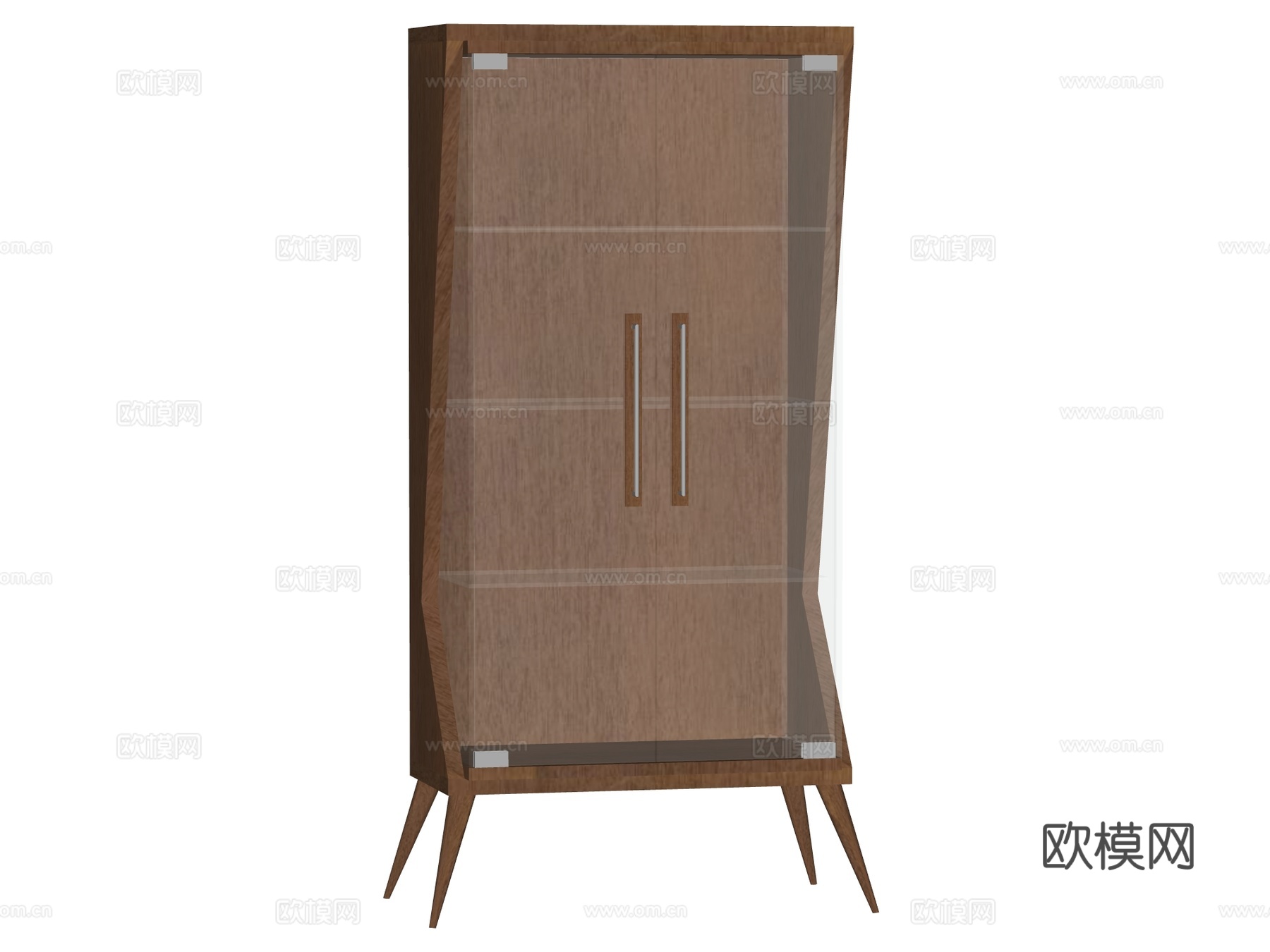 现代边柜装饰柜储物柜su模型