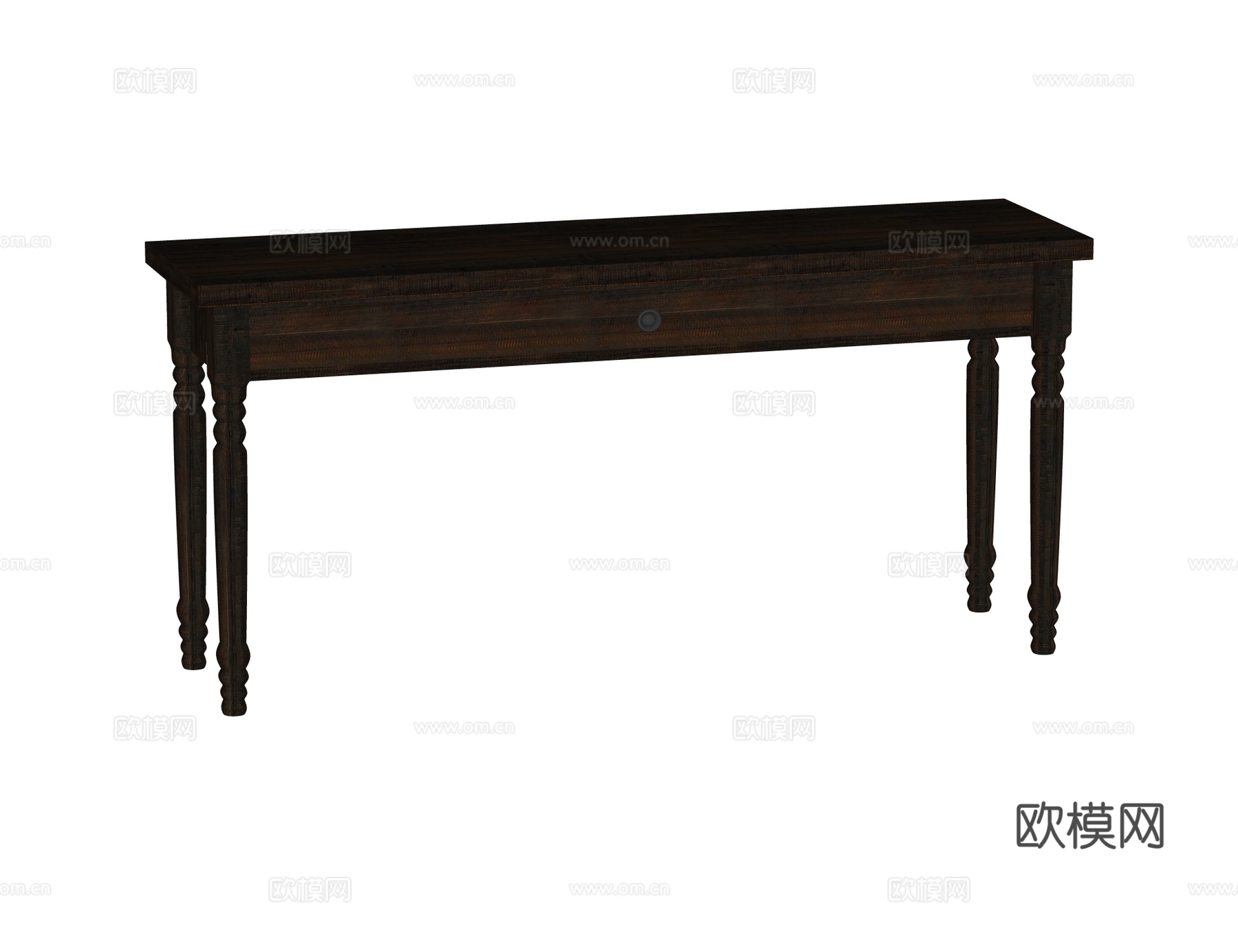 中古端景台案台条案su模型