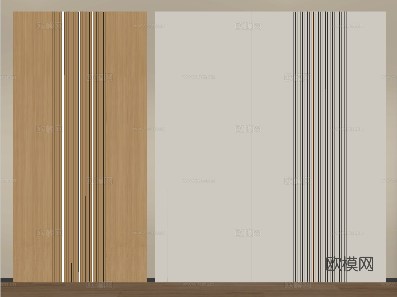 现代背景墙 沙发背景墙su模型