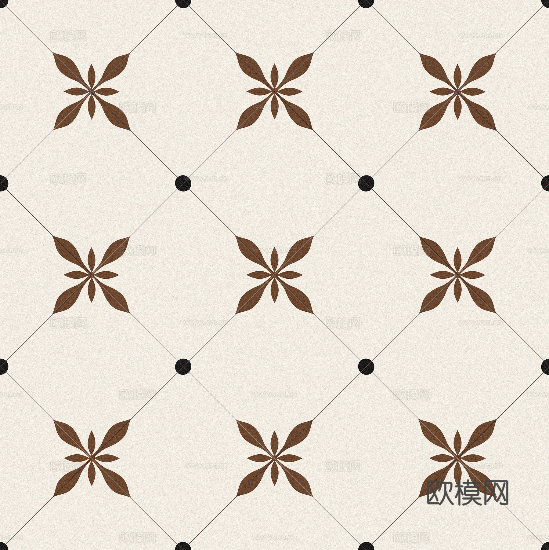 暖色地砖_无缝咖色小花砖_柔光砖_地砖