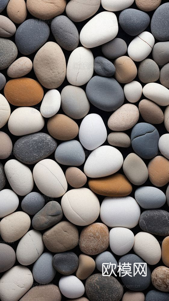 现代鹅卵石，石子，碎石，砂砾石，水洗石，彩色雨花石，