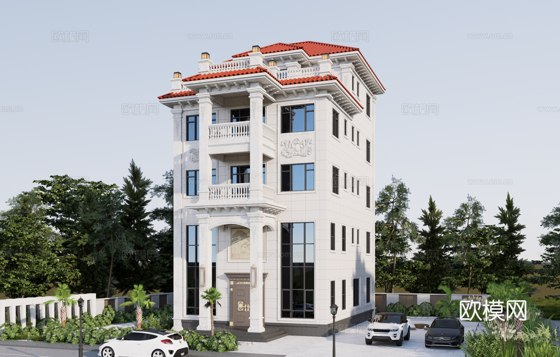 欧式别墅su模型su模型