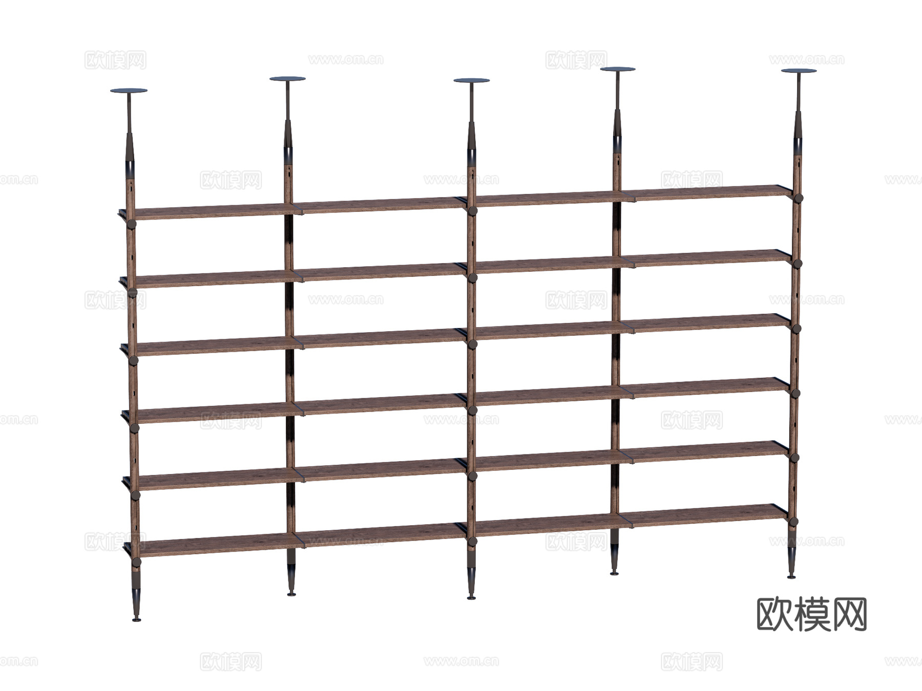 现代置物架装饰架su模型