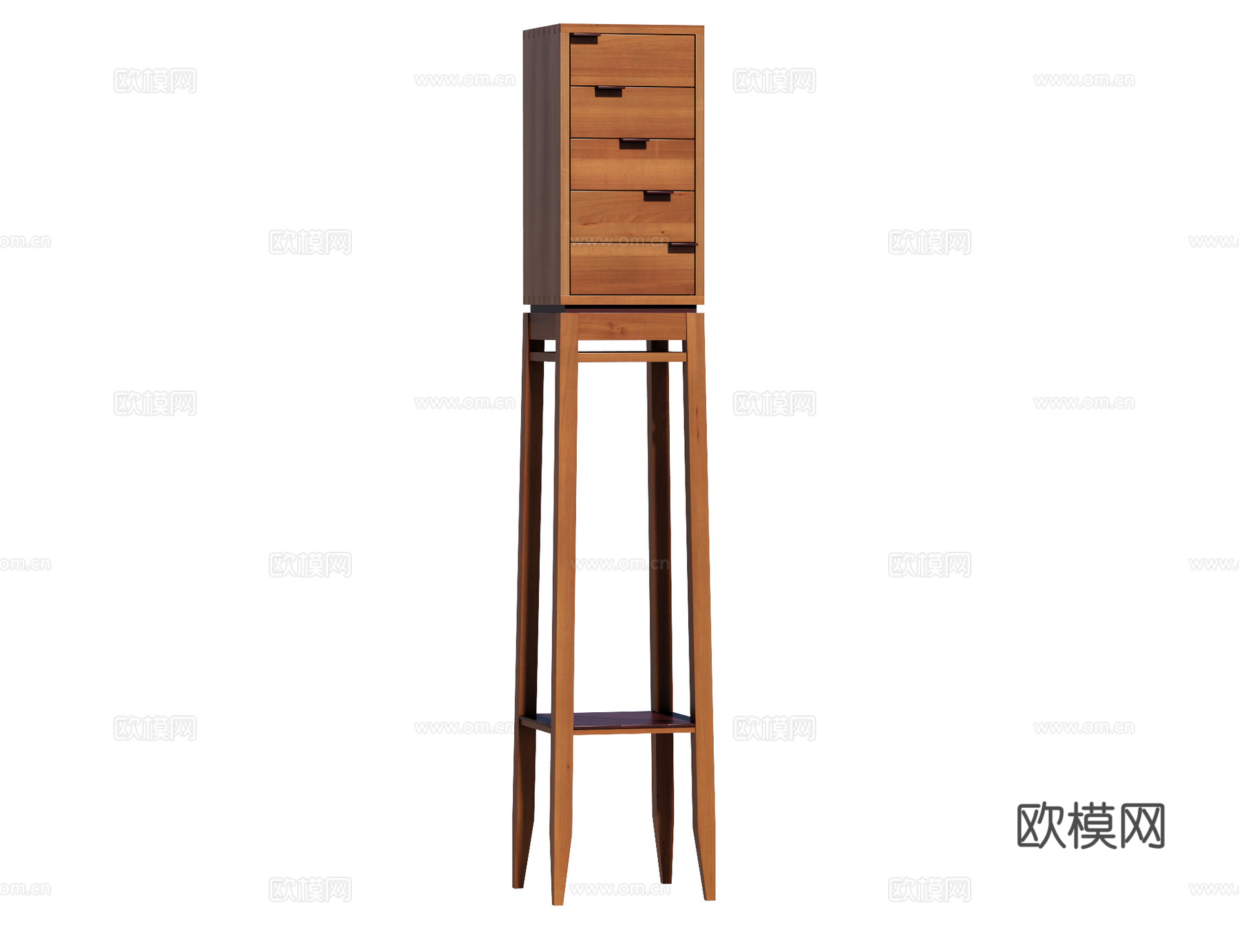 现代边柜装饰柜储物柜su模型