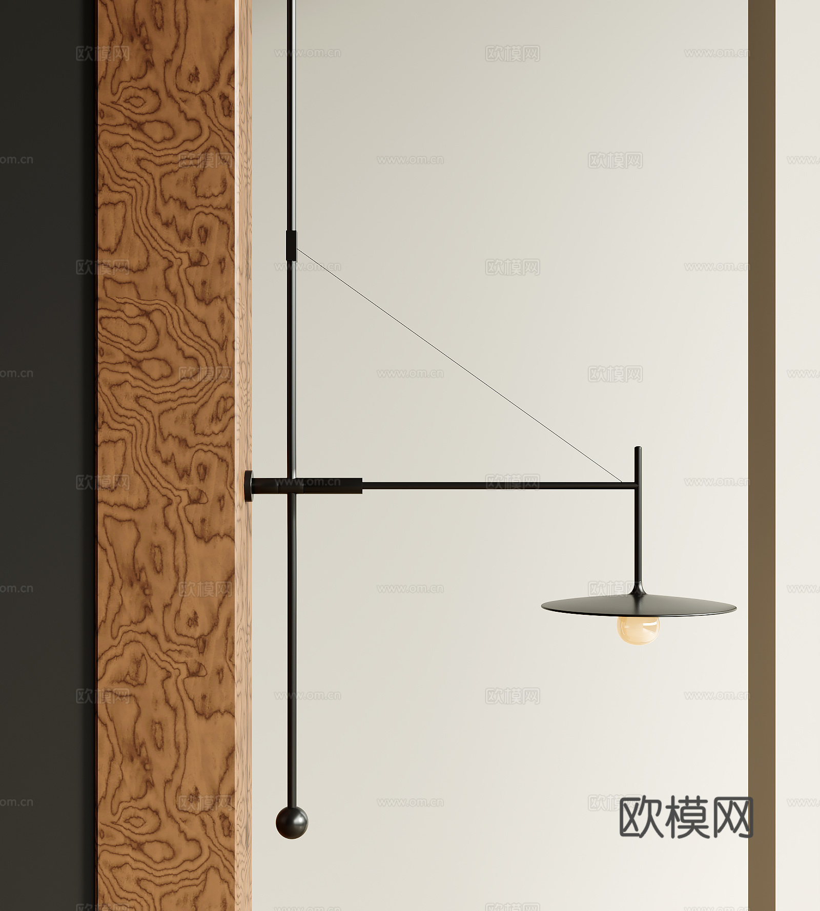 现代壁灯su模型