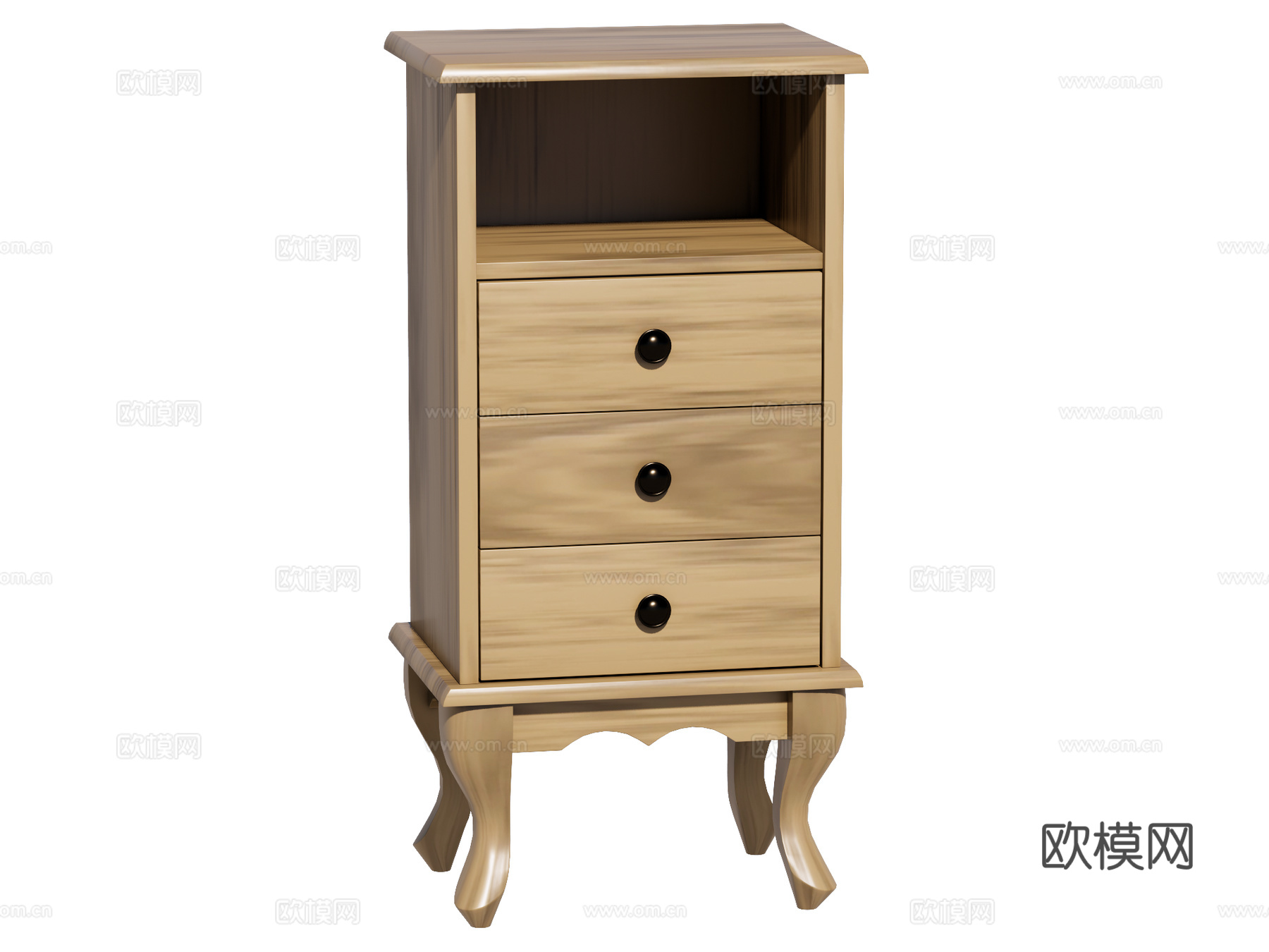 简欧边柜装饰柜su模型